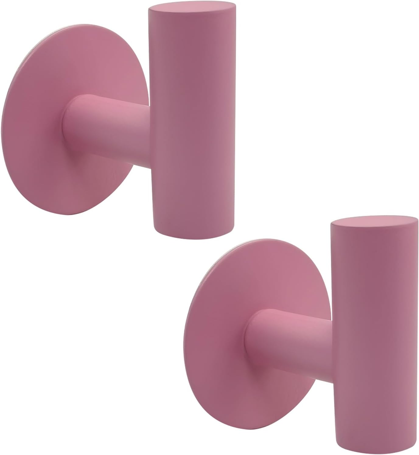 Brushed Gold Adhesive Wall Hooks 2 Packs, Heavy Duty Sticky Towel Hooks for Bathroom Kitchen Door, Wall Mounted Stick on Hook for Coat Towels Keys Robe (Gold)