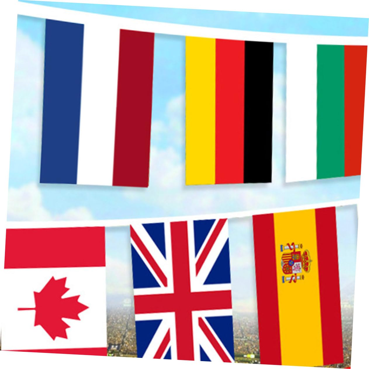 BUTIFULSIC National String Flag Banner Countries World Flags Bunting Bar Decorations School Events Sports Clubs Festivals Parties
