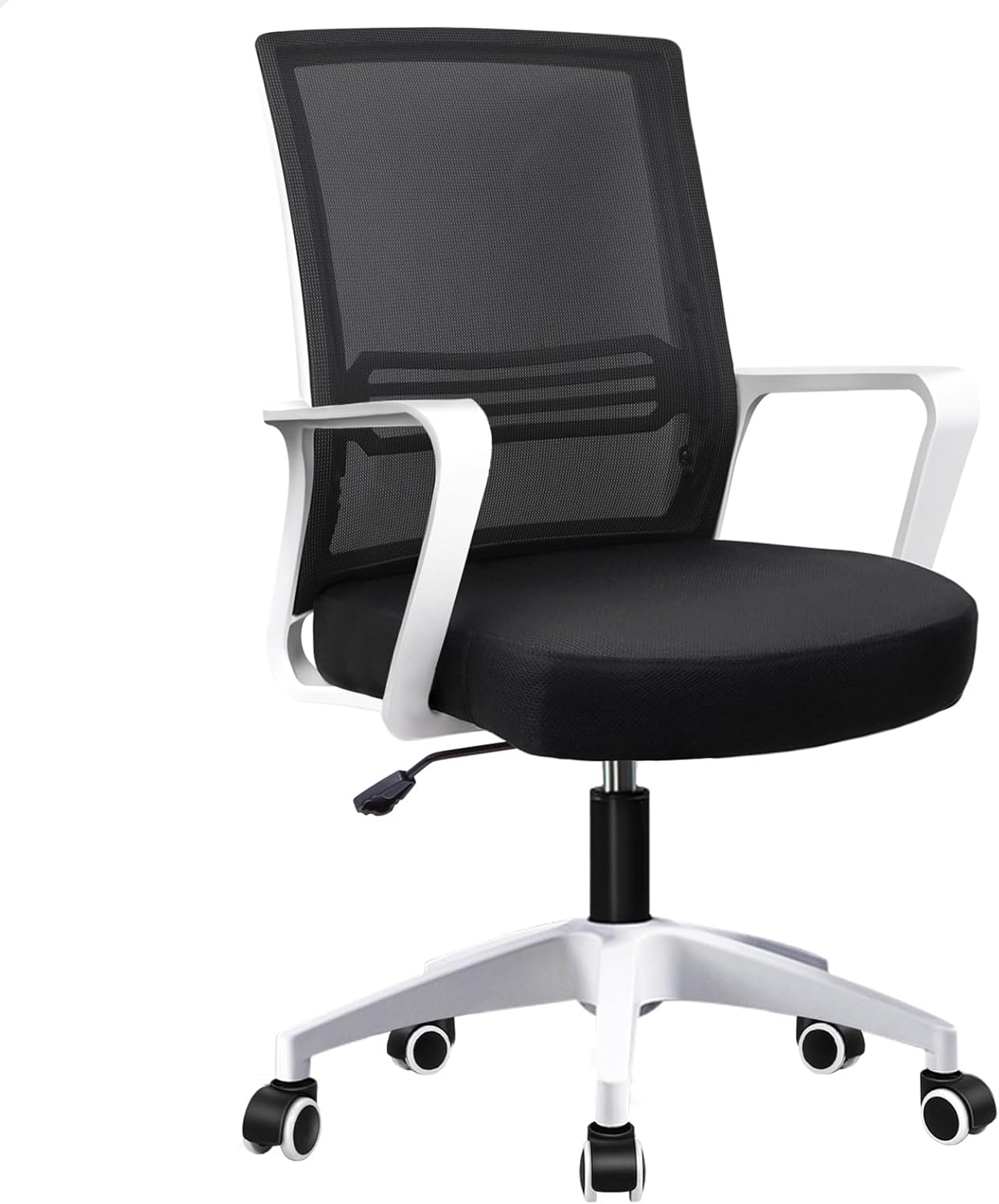 ALFORDSON Mesh Office Chair with Sgs-Approved Gas-Lift and 120&deg; Tilt, Mid Back Executive Computer Desk Chair, Fabric Seat Gaming Racing Chair, Max 180Kg Loading(Ford Black)