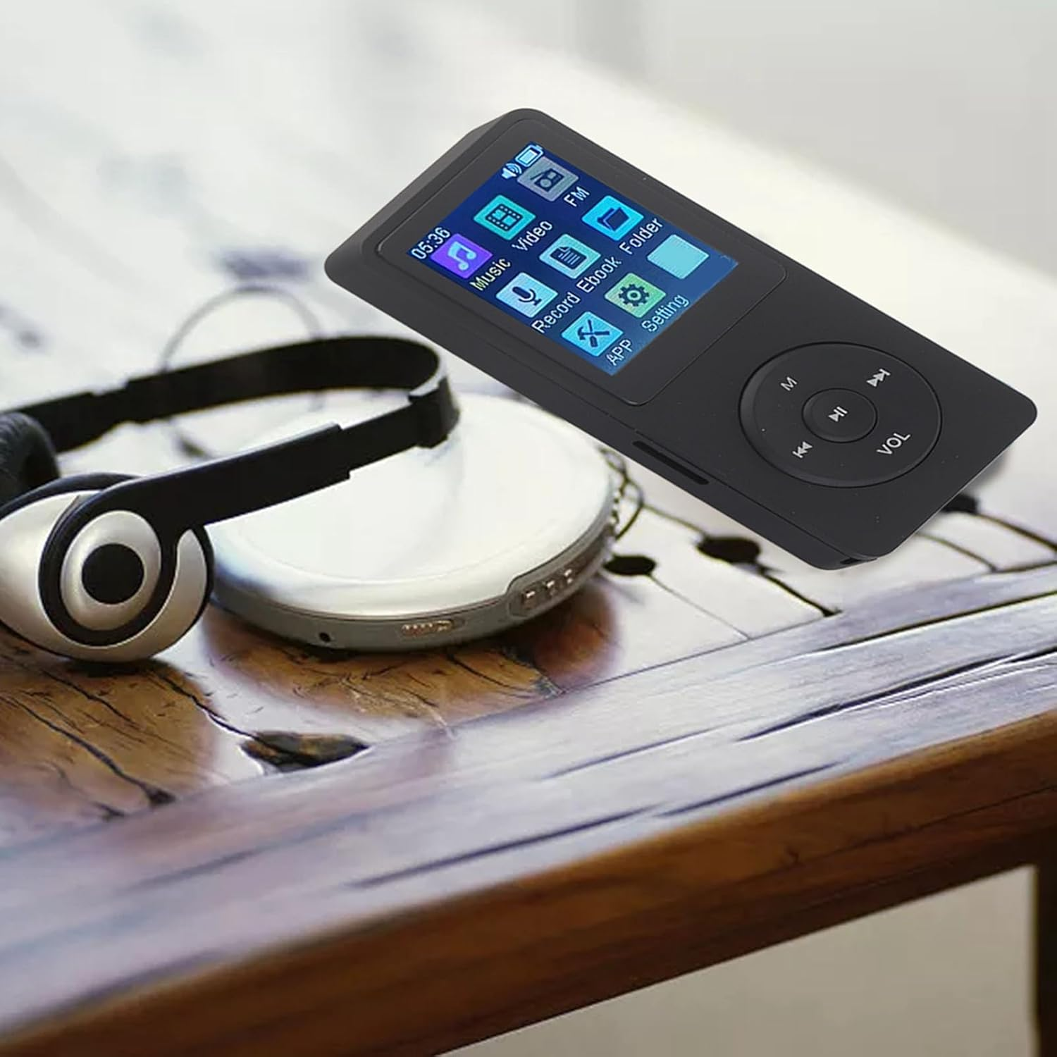 Mp3 Player MP4 Player, Ultra Thin 1.8 Inch LCD Portable Lossless Mp3 Music Player with HD Speaker, FM Radio, Voice Recorder and E Book, MP4 Player with Earphone for Kids Adults (Black) image number 6