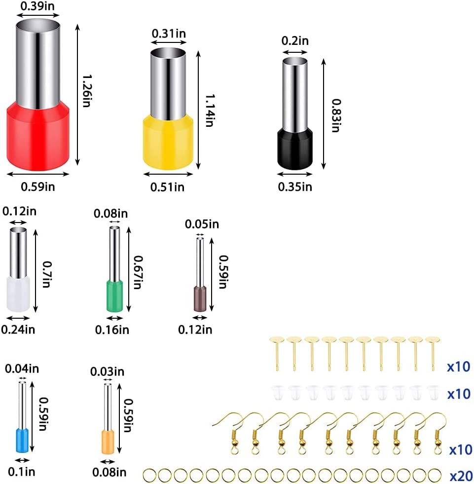 134 Pcs Polymer Clay Cutters, AIFUDA 16 Shapes Clay Earring Cutters with 48 round Piercers and 50 Earring Accessories for Earrings Making image number 5