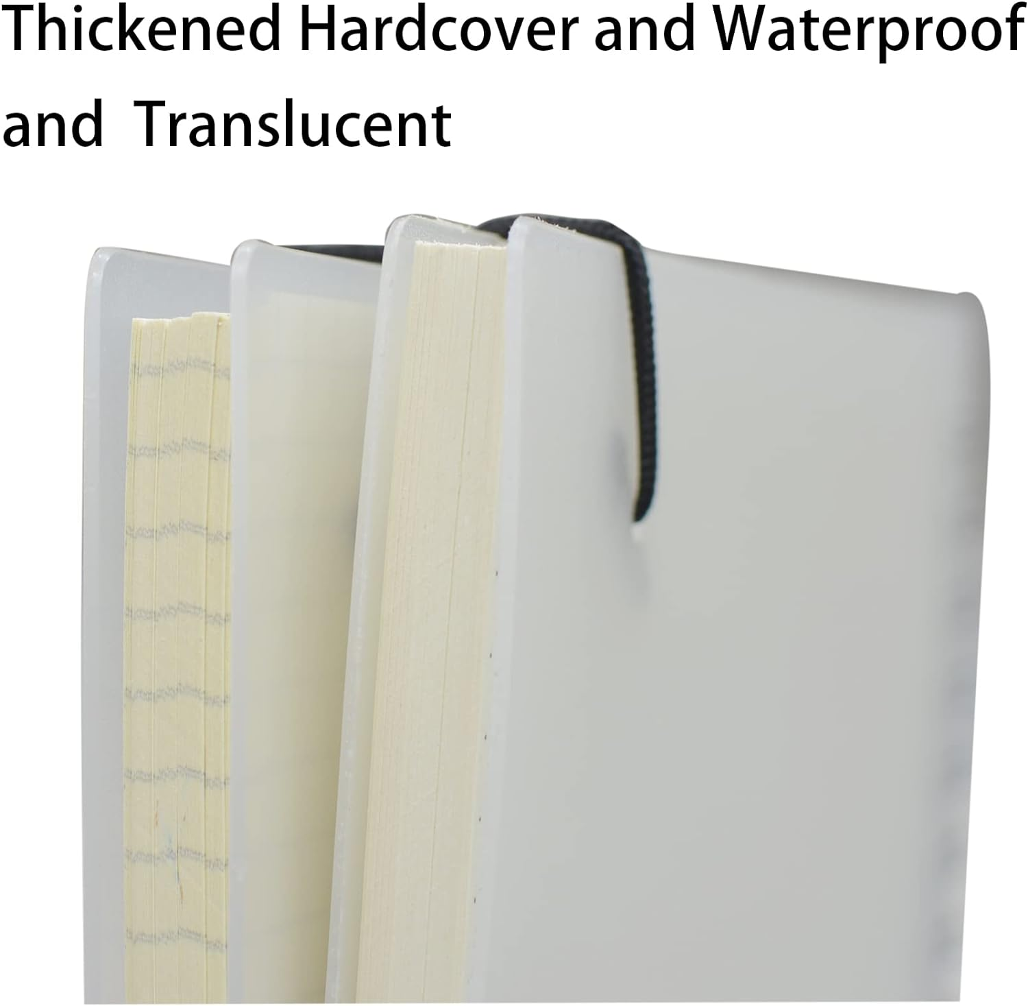 Yansanido Spiral Notebook, 4 Pcs 10.1 Inch X 7.6 Inch B5 Thick Plastic Translucent Frosting Hardcover Dot Paper 80 Sheets -160 Pages Journals for Study and Notes (B5 7.3"X 10"-Dot Grid 4Pcs) image number 1