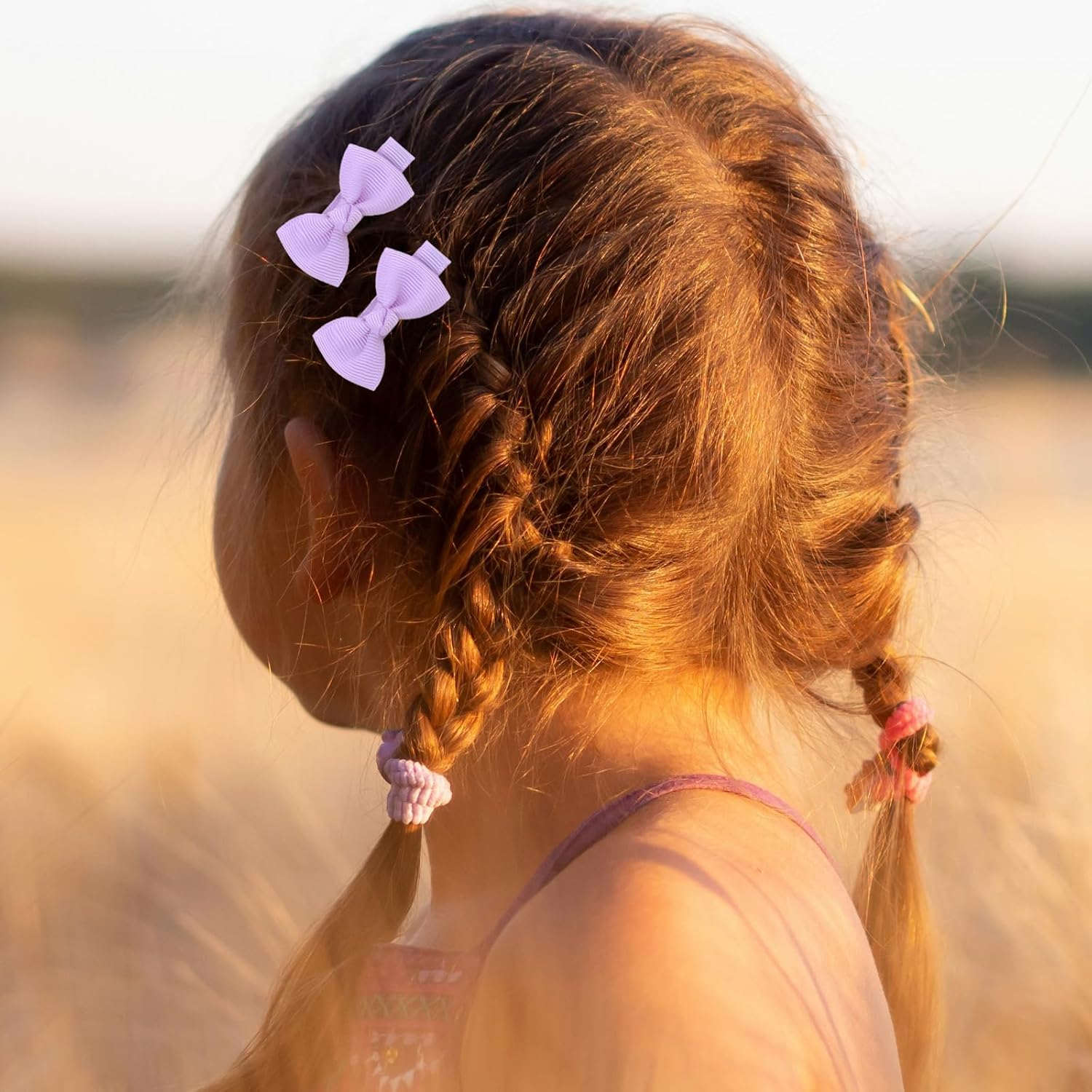 40Pcs Baby Girls Hair Clips, 20 Pairs Alligator Clips for Kids, Non-Slip Hair Barrettes with Cute Bows Clips, Toddler Hair Accessories for Daily Use & Party image number 4