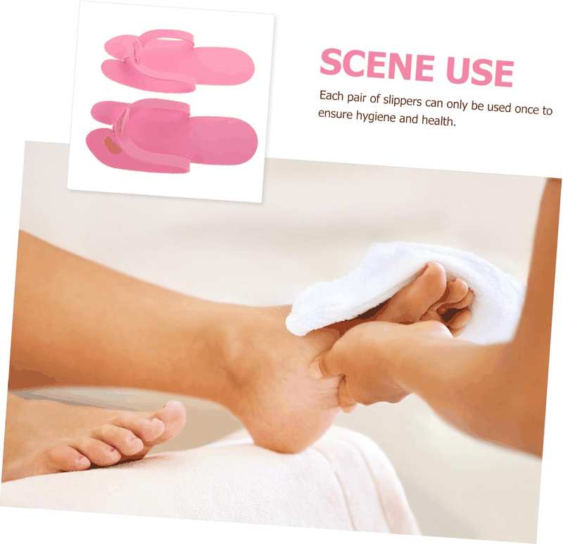 VICASKY 10Pcs Slip Slippers for Hotel Spa Guest Use Disposable Beach Slippers Comfortable Design for Home Living image number 6