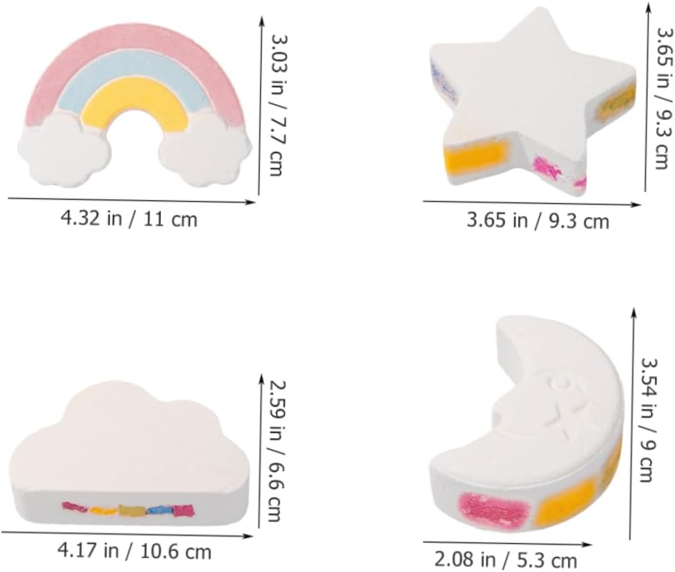 Baluue 4Pcs Rainbow Fragrant Bathing Salt for Relaxation and Skin Nourishment for Mom Friends Yourself image number 4