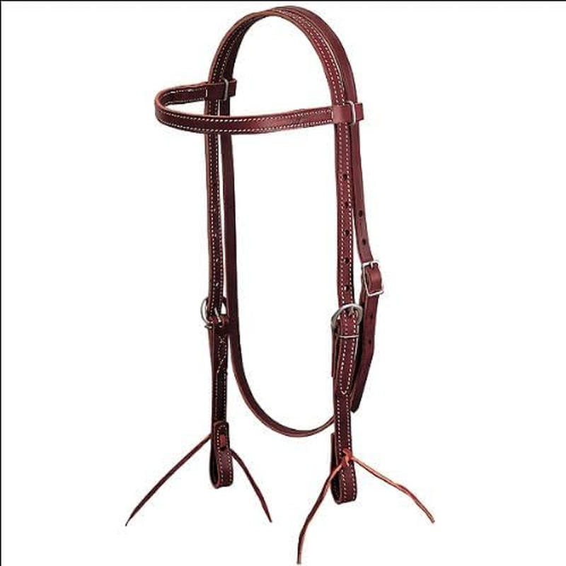 Weaver Leather Latigo Leather Browband Headstall image number 6