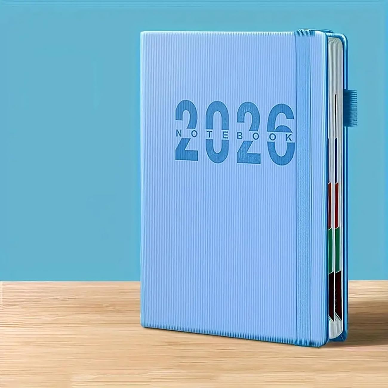 Academic Diary 2026,A5 400 Pages Weekly and Monthly Calendar Planner Notebook with Monthly Tabs,2026 Planner from Jan to Dec with Elastic Strap,Perfect for Teacher,Student,Women and Men image number 2