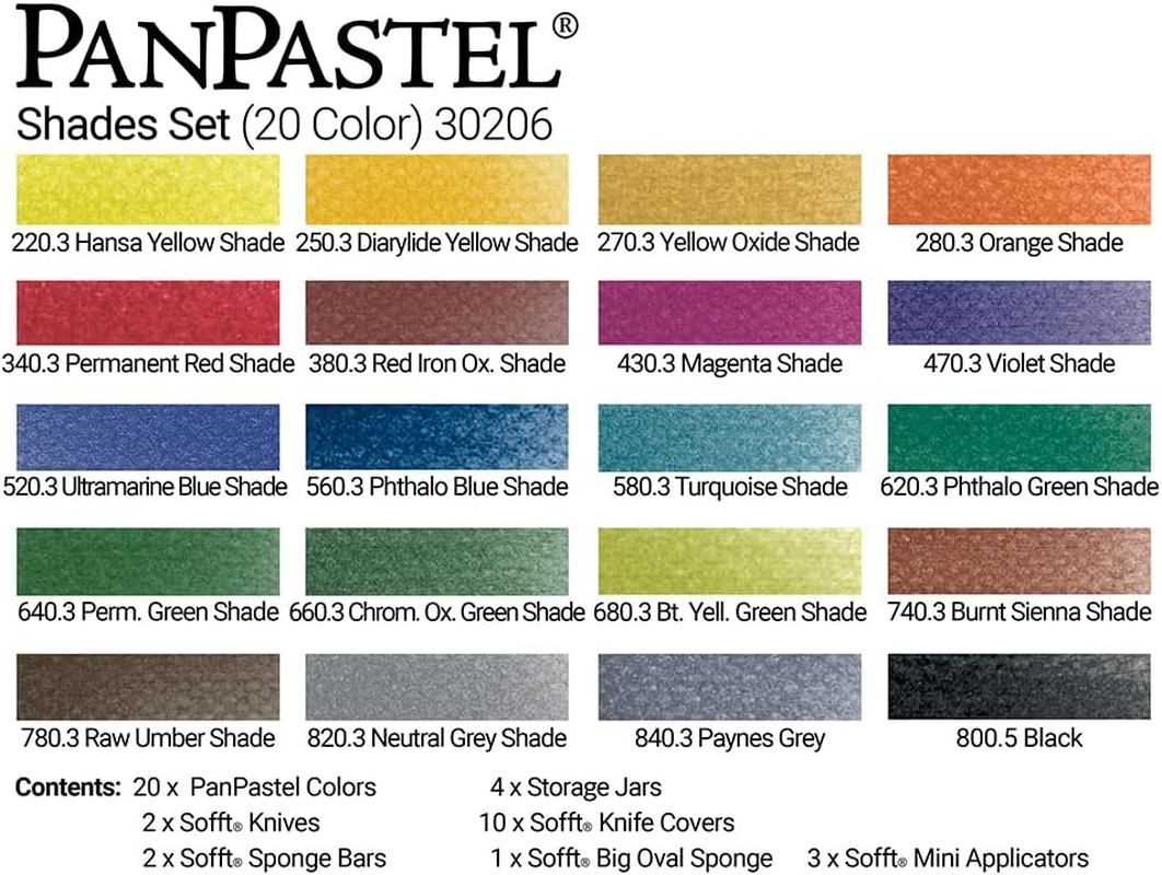 Panpastel Set 20 Colour Shades (PPSTL20-30206) - Multicolor image number 5