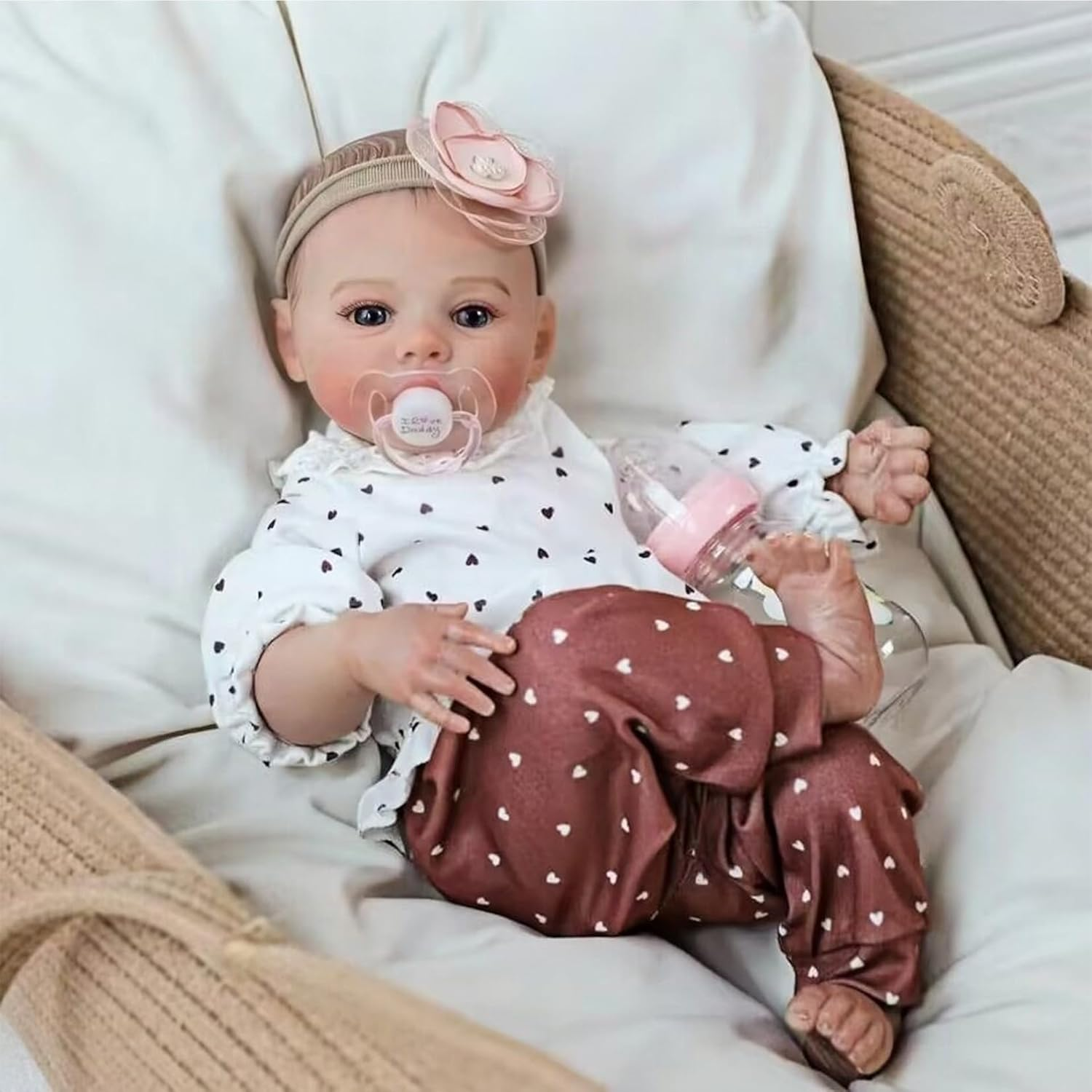 Lifelike Reborn Baby Dolls 19 Inch Full Silicone Baby Doll Real Looking Babies Realistic Newborn Baby Reborn Doll Life for Children image number 3