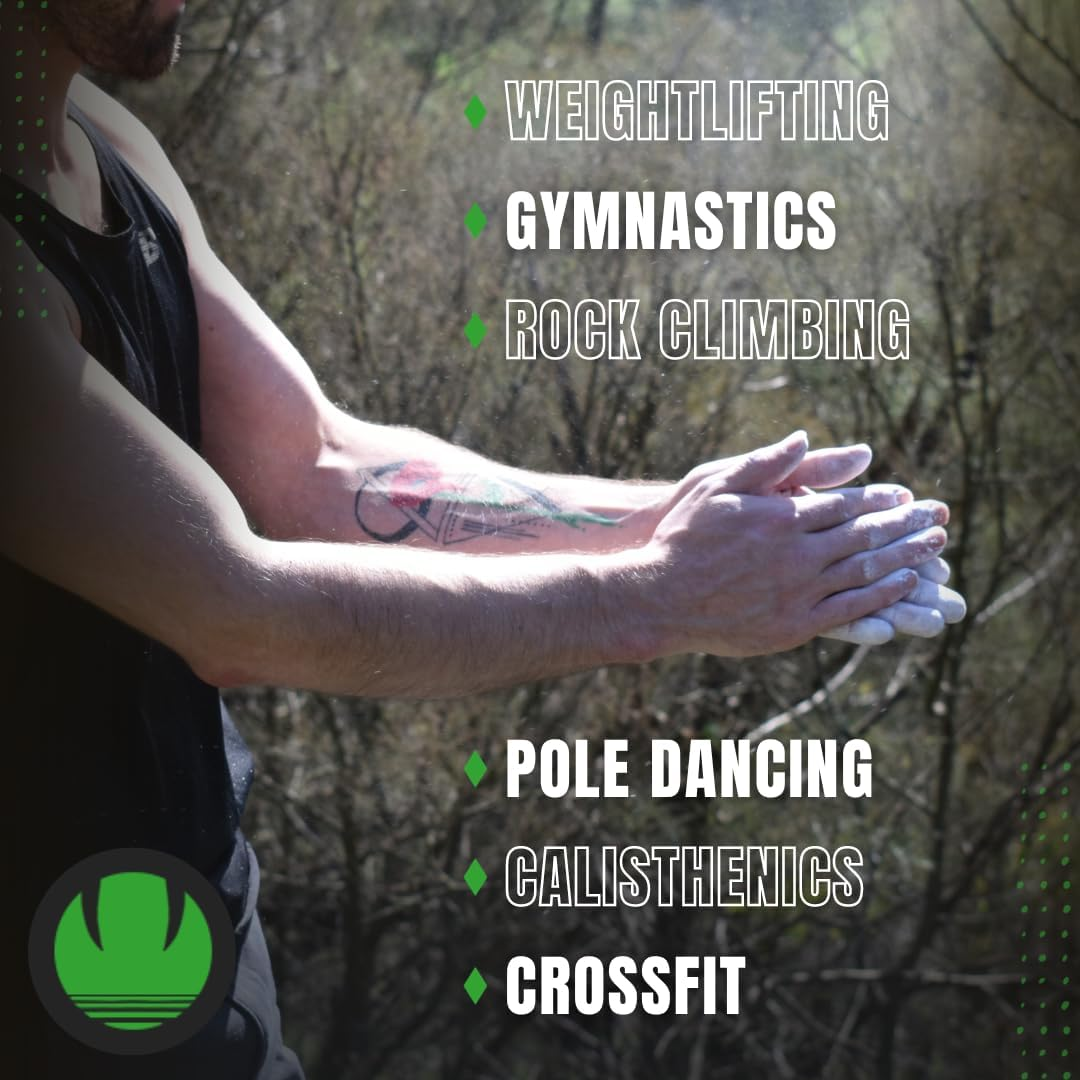 Saber Powdered Chalk 200G | Sports Chalk | Enhance Hand Grip & Hold | Sweat Free | Rock Climbing, Gymnastics, Weightlifting, Bouldering, Pole Dancing, Calisthenics and More image number 6