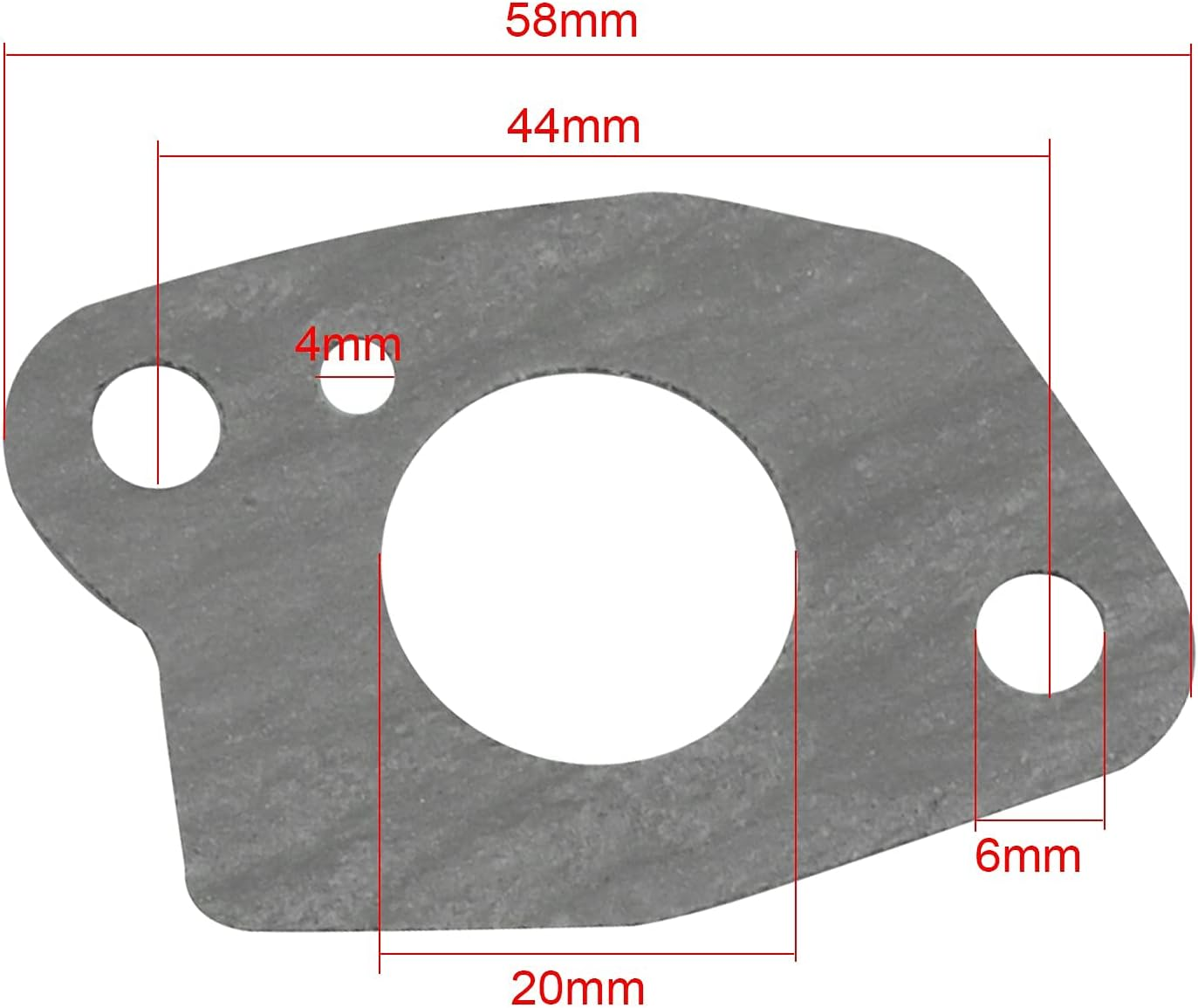 FLYPIG Pack of 5 Replace Carburetor Gasket for Honda GX160 GX200 Engine image number 2