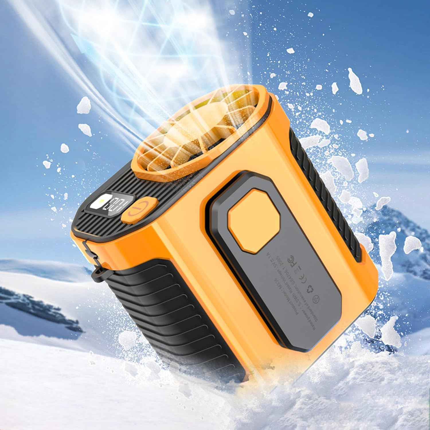 2025 Portable Fan Rechargeable, Portable Waist Fan, Waist Clip Fan, 100 Gear Waist Clip Fan, Free Hanging Neck Fan, Personal Waist Fan, Wearable Belt Fan for Outdoor, Indoor, Construction Site, Travel image number 6