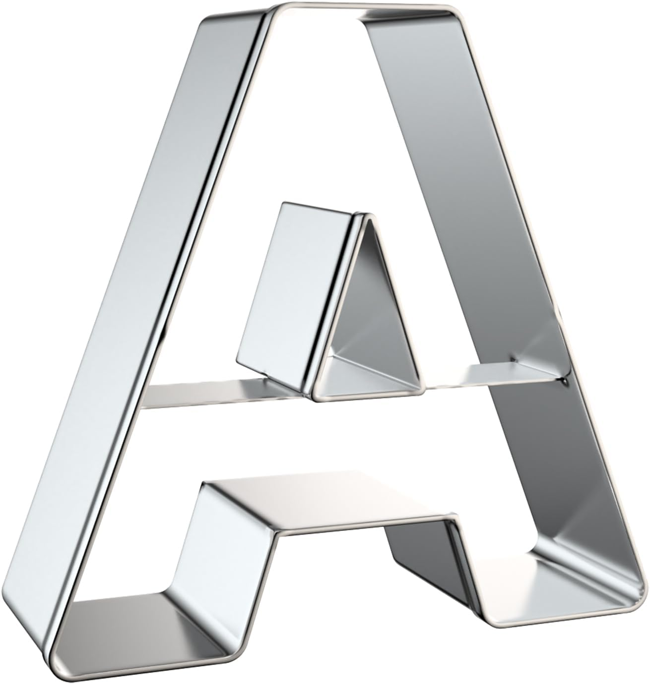 26PCS Alphabet Letters Cookie Cutters, 3 Inch Stainless Steel Metal Biscuit Mold Cookie Cutter for Parties image number 5