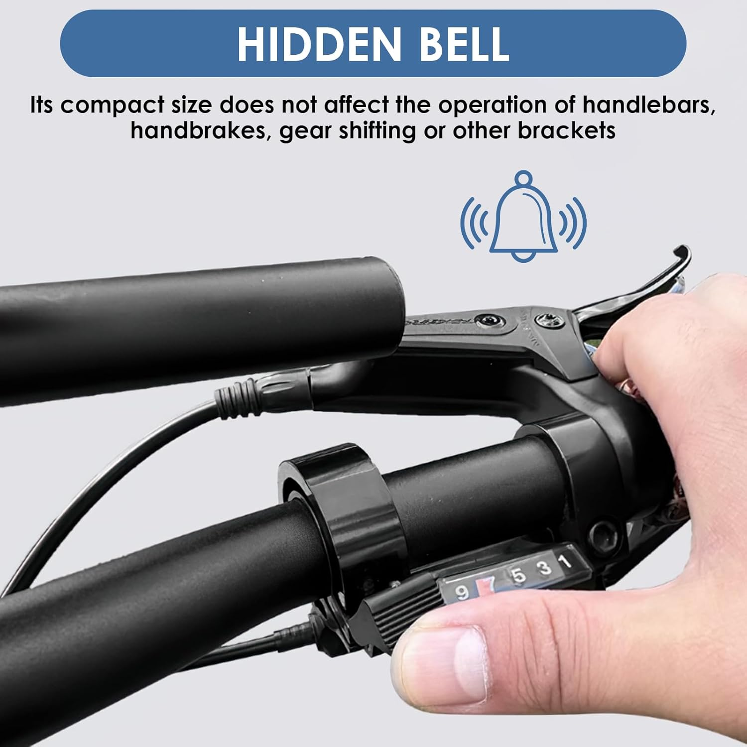 Premium Snail Bike Bell with Screwdriver, 2 Colour Options (Red/Black), Extra Loud & Clear Bicycle Bell for Mountain/Road/Bmx Bikes, Weatherproof & Easy Installation image number 4