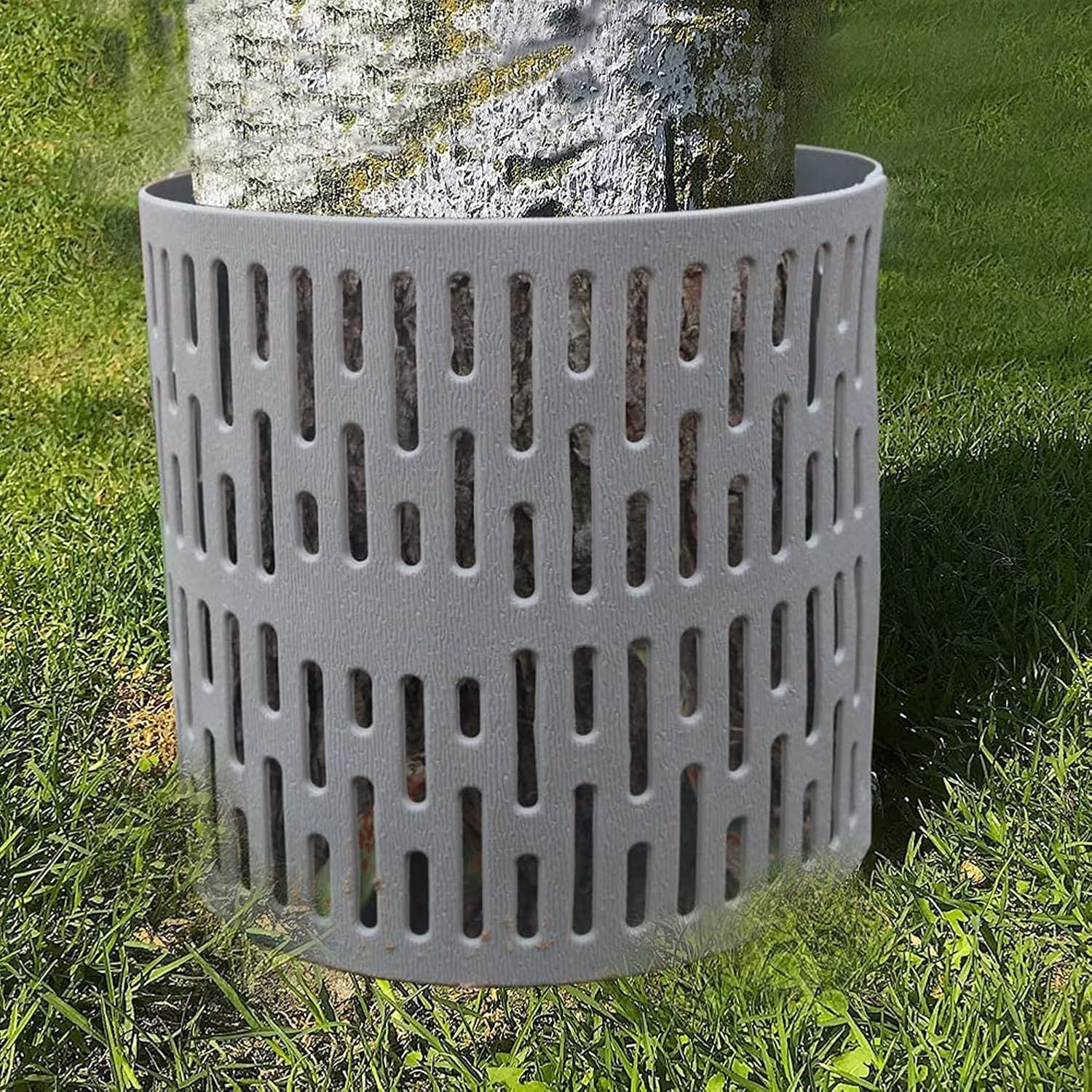 10 Pcs Tree Trunk Guard with 20 Zip Ties - PP Bark Protector for Plants, Expandable Nursery Mesh Wrap to Prevent Damage from Trimmers & Animals, Flexible Tree Guard for Saplings, Shrubs (01) image number 3