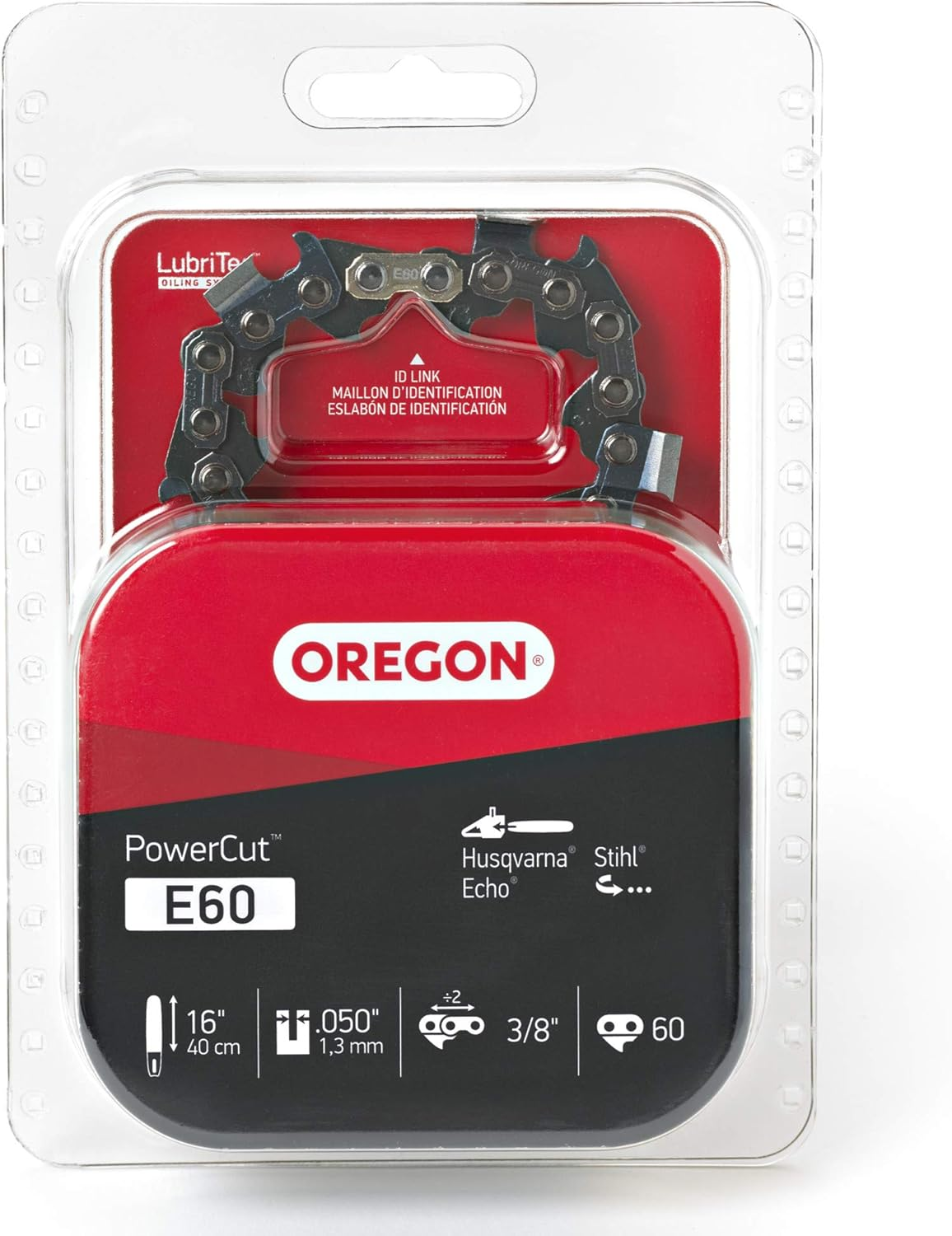 Oregon E60 Powercut 16-Inch Chainsaw Chain, Fits Husqvarna, Stihl, Echo image number 1