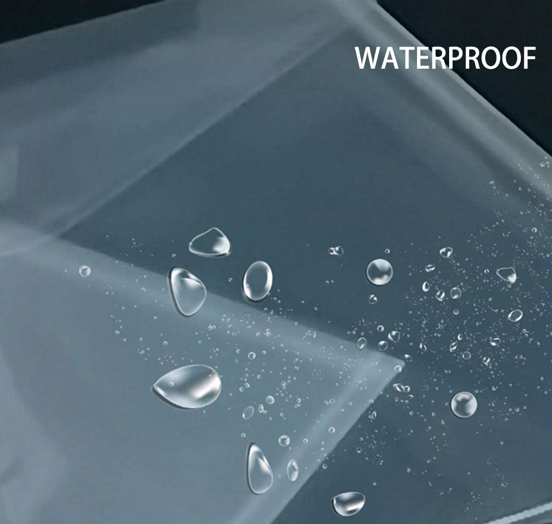 5X7 Small Plastic Envelopes Hook Loop Closure Receipt Storage Holder 80 Pack (Clear-80 Pack) - Clear-40 Pack image number 5