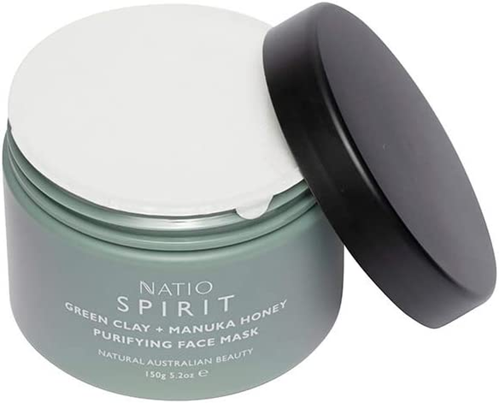 Natio Australia Spirit Green Clay + Manuka Honey Purifying Face Mask 150G - Clay Mask for Face & Body - Clean Pores & Banish Congestion- Made for All Skin Types - Made in Australia image number 6