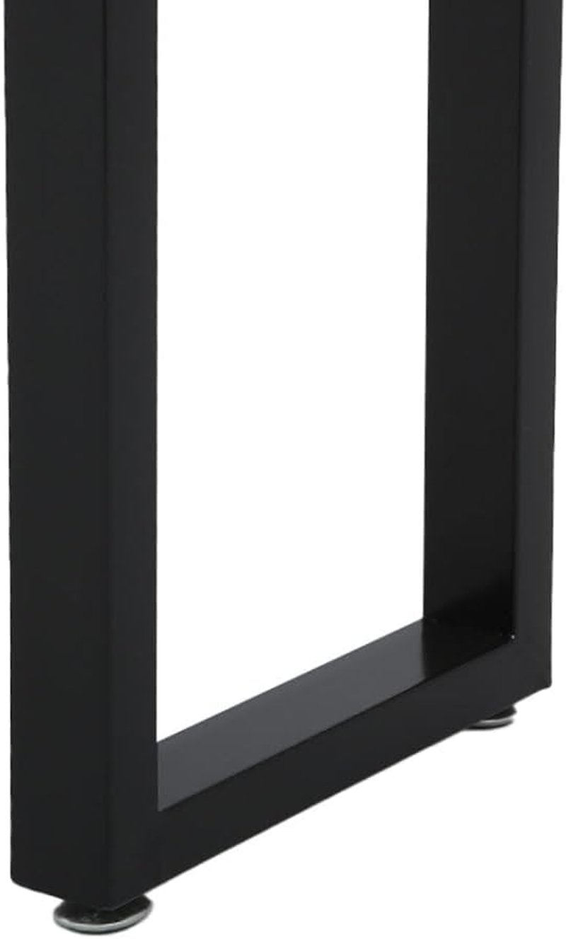 LEVEDE Wooden Dining Bench, Set of 2 Garden Bench Seat Indoor Outdoor, Backless Table Bench for Dining Room, Living Room, Hallway, Terrace (115 X 30 X 47Cm, Brown) image number 5