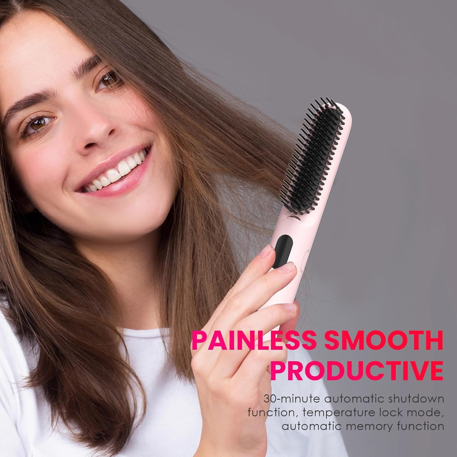 Hair Straightener & Curling Iron, 360-Degree Rotation, Ceramic Coating, Heat Resistant image number 1