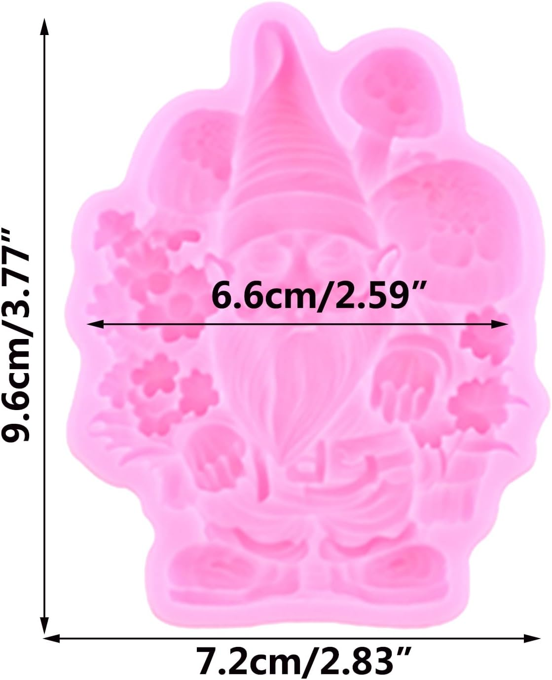 Christmas Fondant Molds Gnome Cake Decorating Silicone Molds Mushroom Chocolate Mold for Cupcake Topper Sugar Craft Chocolate Candy Gum Paste Polymer image number 6