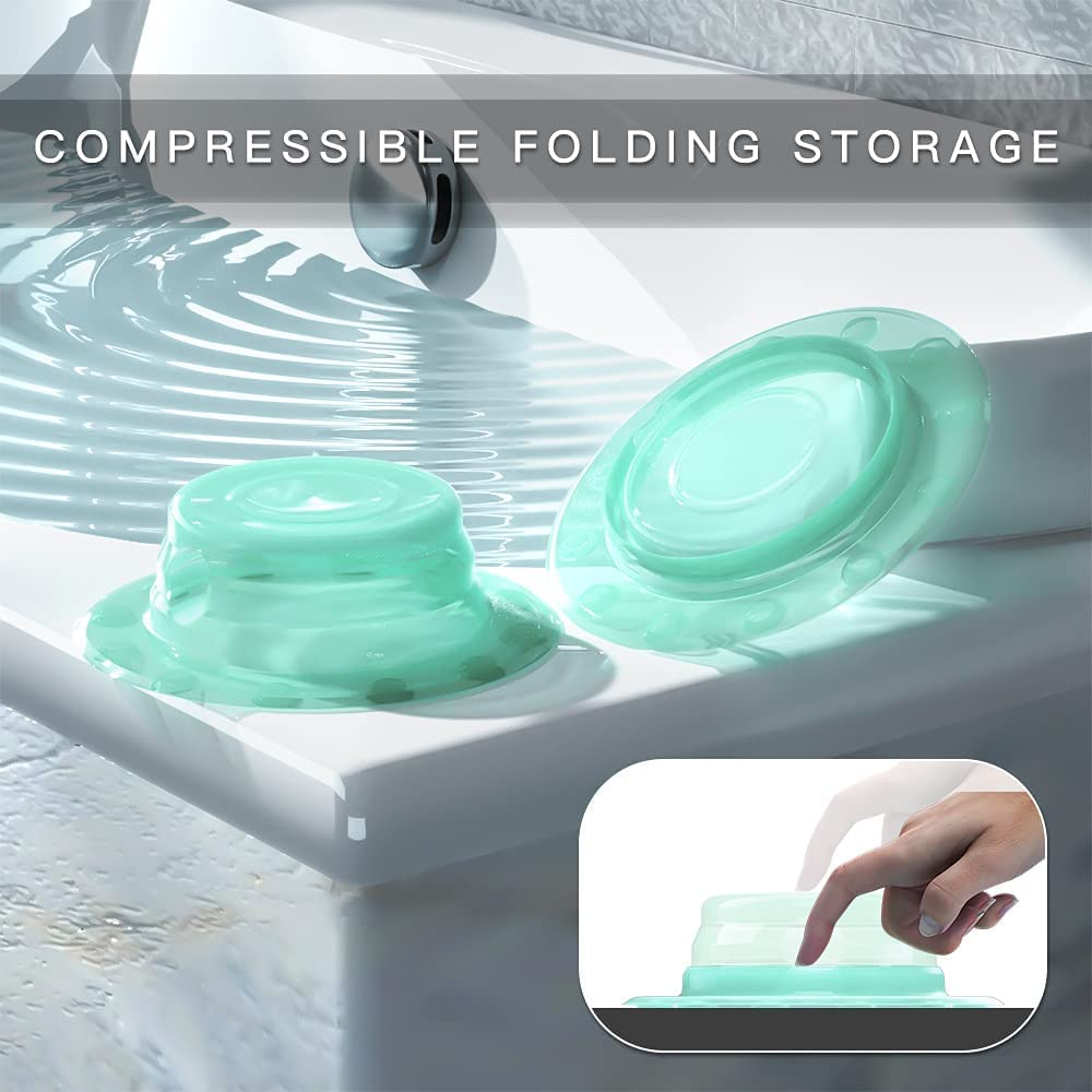 Bathtub Overflow Cover, Foldable Tub Stopper with Deeper Bathtub image number 1