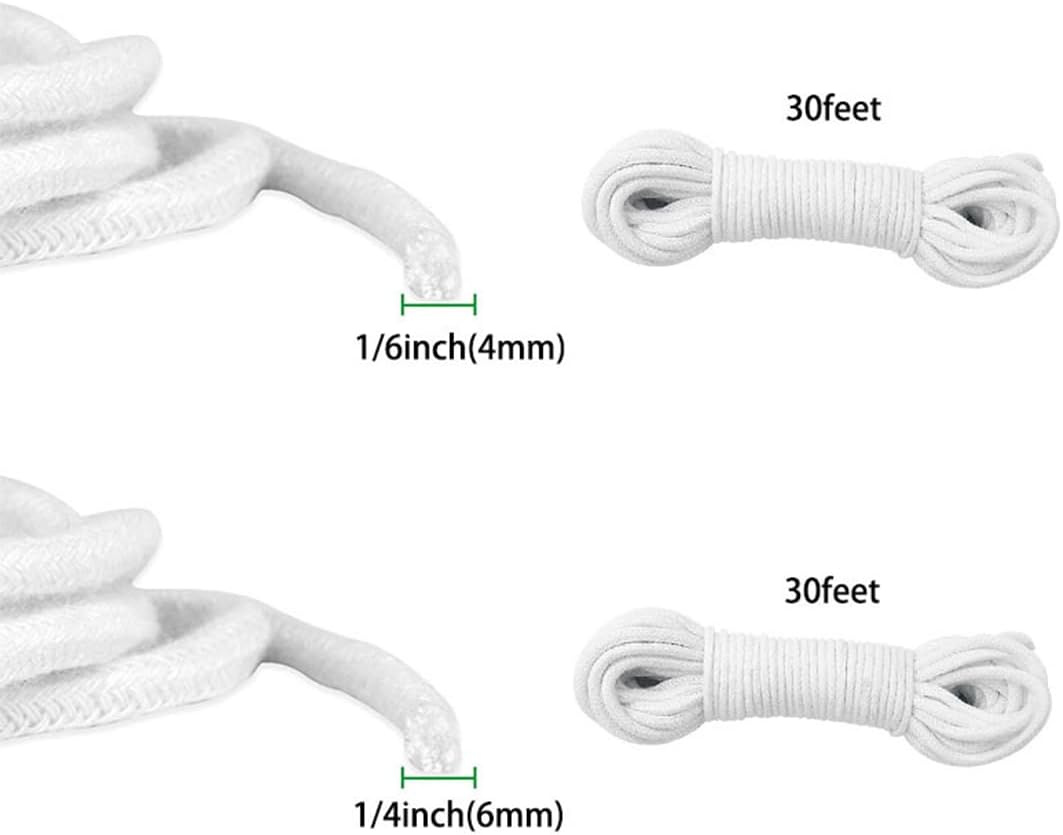 60 Feet Self Watering Capillary Wick Cord, DIY Self-Watering Planter Pot Automatic Water Wicking Hydroponic System Device Auto Seedling Waterer Rope String image number 4