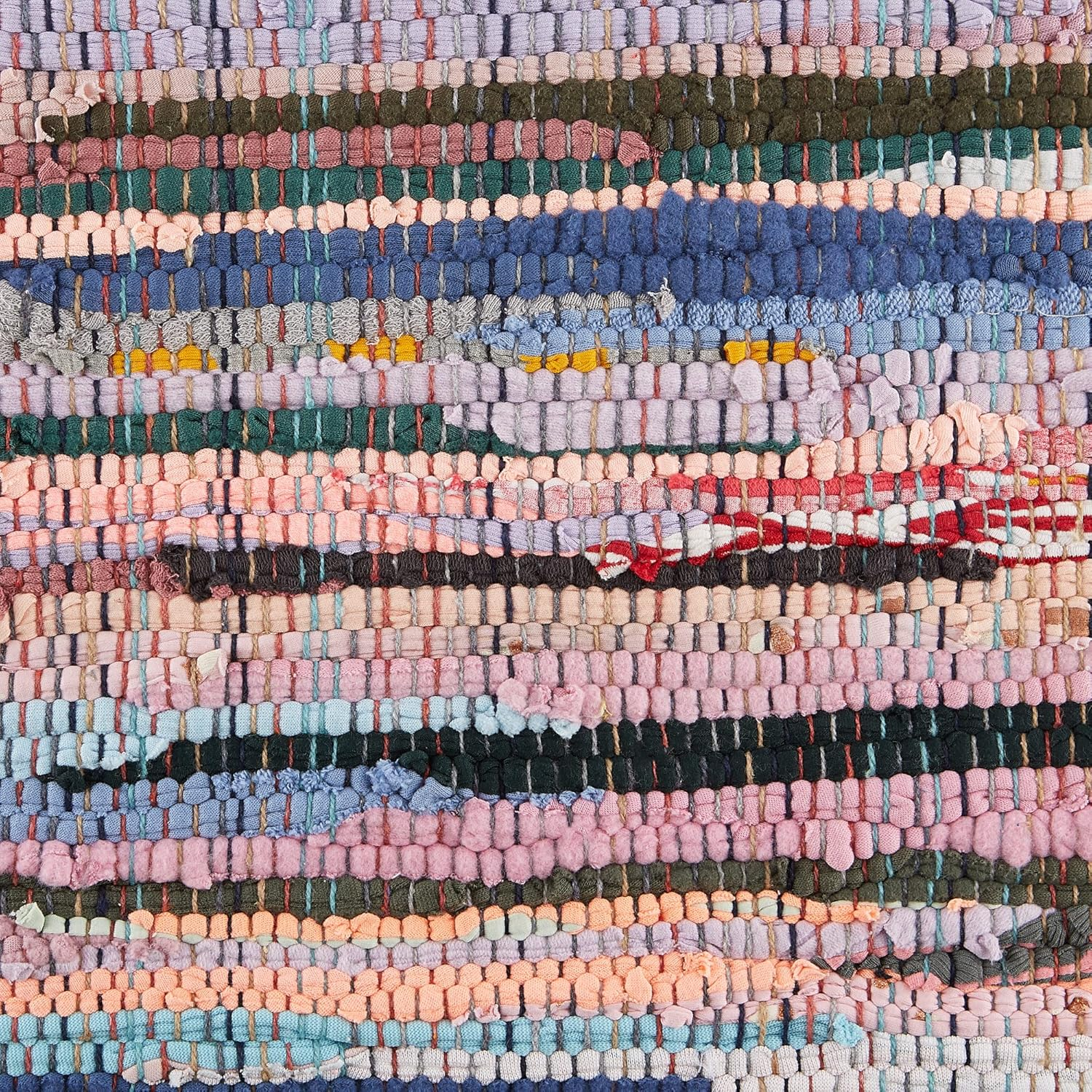 DII 100% Cotton, Everyday Machine Washable Chindi Rag Table Runner, 14 X 72, Multi Color - Multi image number 4