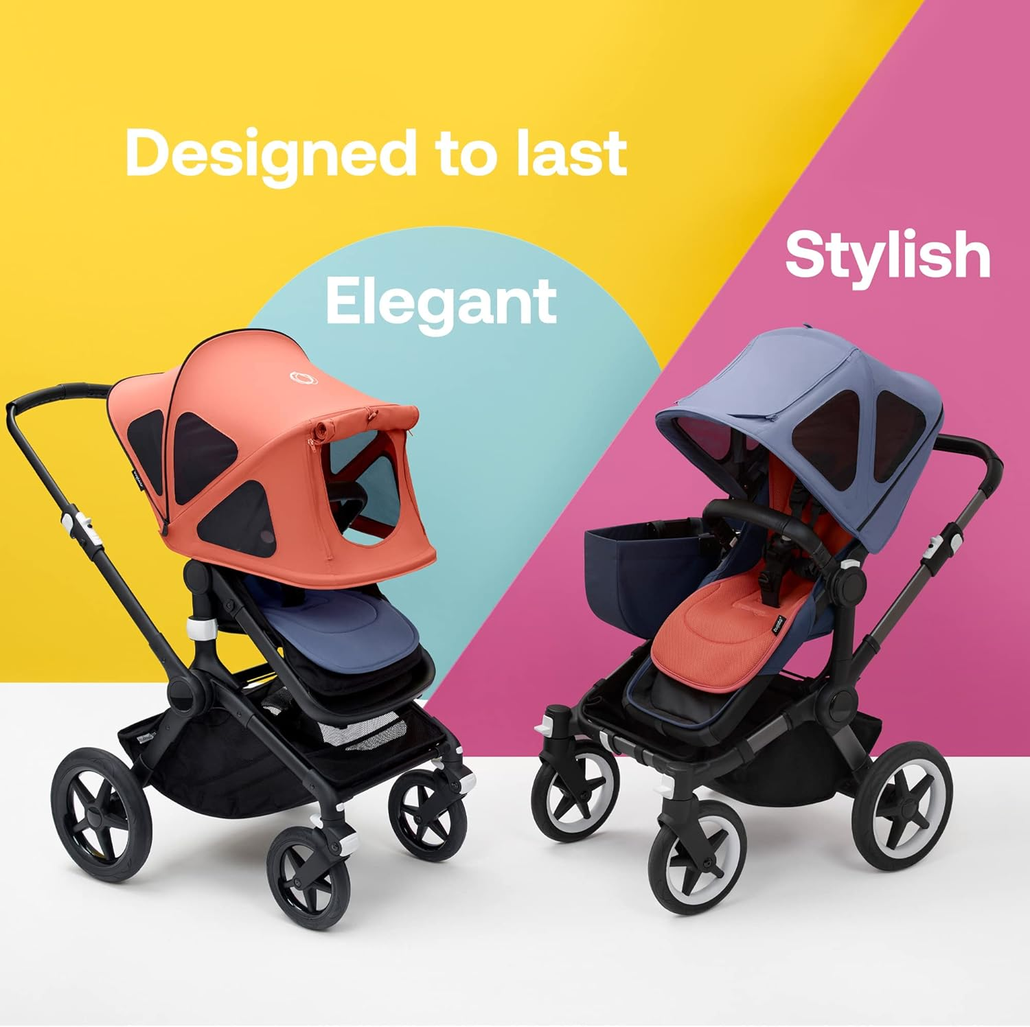 Bugaboo Dual Comfort Seat Liner for Pushchairs, All-Season Comfort, Improved Fit, Compatible with All Bugaboo Strollers, Reversible, Super Soft 3D Mesh, Misty Grey image number 4