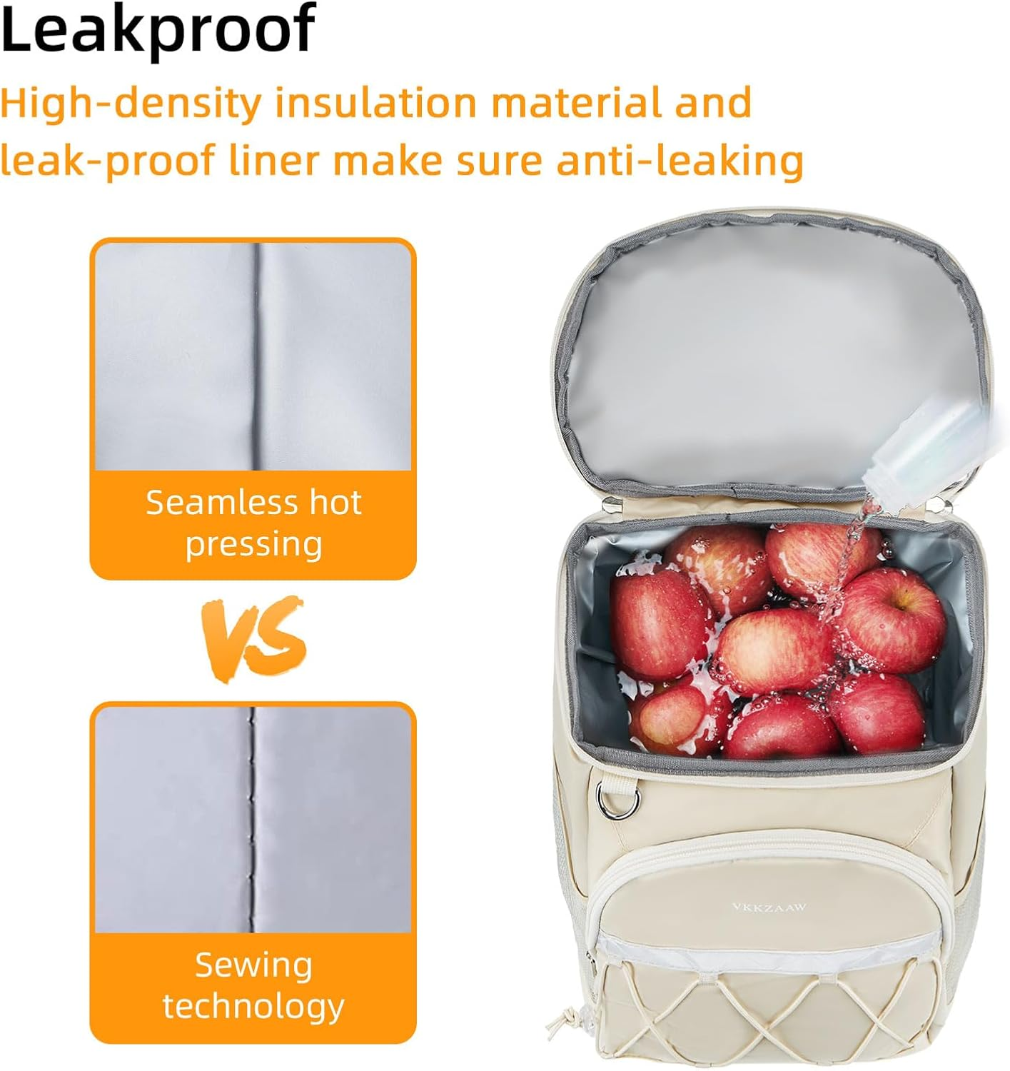 Backpack Cooler Backpack 26 Cans Insulated Leak Proof for Women Men Beach Camping Picnic Fishing Hiking Lunch Backpack Waterproof Cooler image number 3