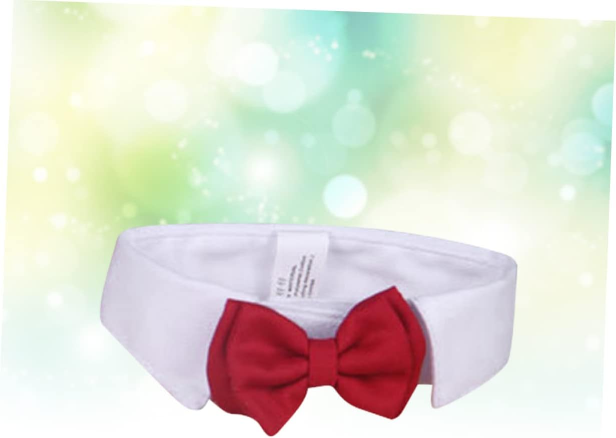 Ipetboom Pet Bowknot Collar Cat Cotton Tie for Daily Party Red Bow Tie Pet Supplies for Cat Accessories image number 5