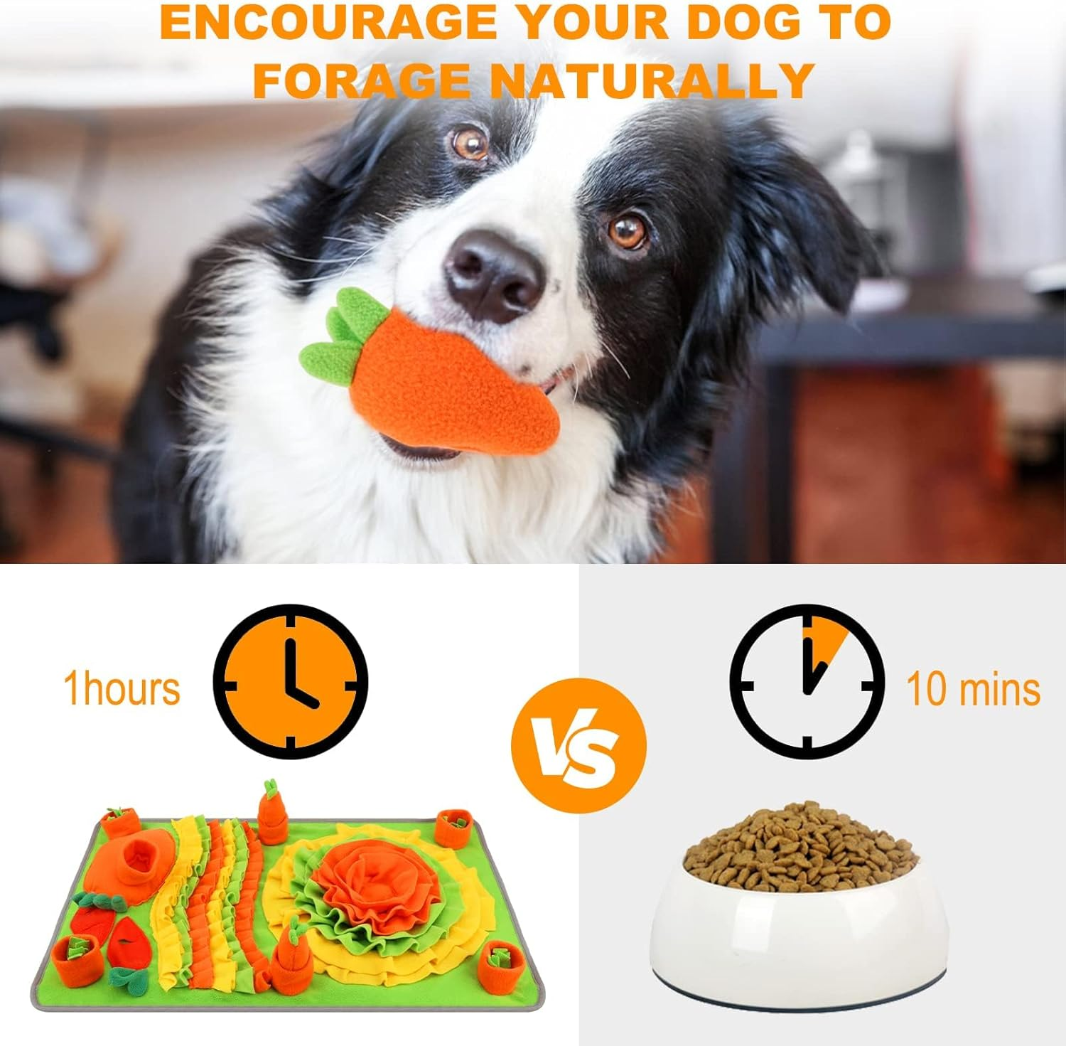 Snuffle Mat for Dogs, 29.5''X 17.7''Large Size Dog Nose Training Sniffing Pad Cat Doggies Interactive Feeding Mat, Encourage Natural Foraging Skills/Stress Relief for Large Small Medium Breed image number 1