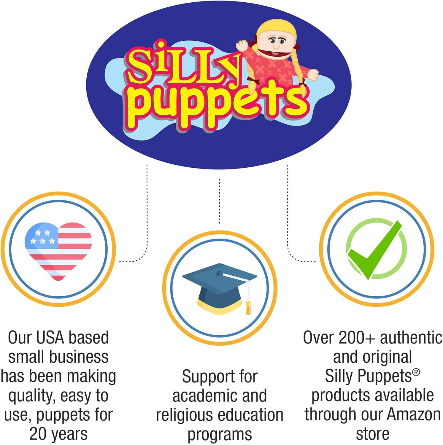 14" Jasmine, Hispanic Girl, Hand Puppet image number 4