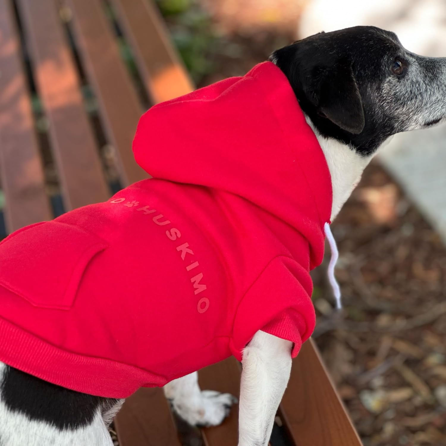Huskimo Dog Hoodie Jindabyne Red 40Cm &ndash; Soft & Stylish Dog Jumper with Press Studs, Lead Hole & Embossed Logo, Machine Washable image number 5