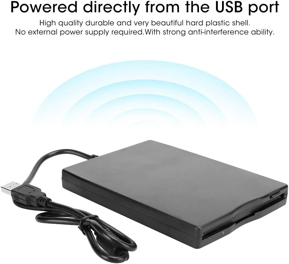 USB Floppy Drive, Portable 3.5-Inch Card Reader Computer Accessory External Removable Disk Drive for Laptop Desktop PC image number 5