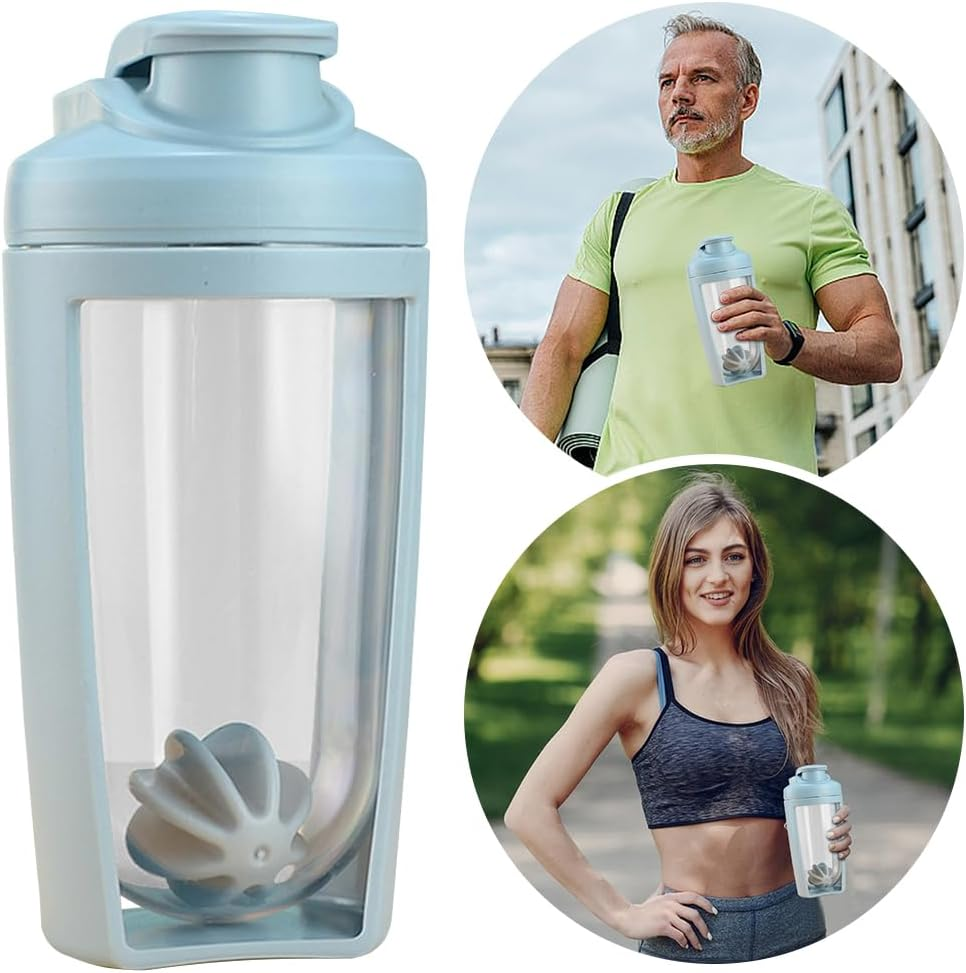 Shaker Bottle 500Ml Protein Mixer with Whisk Ball, Leak Proof Bpa-Free Cup with Handle, Pre-Workout Cup for Gym, Office, Travel image number 3