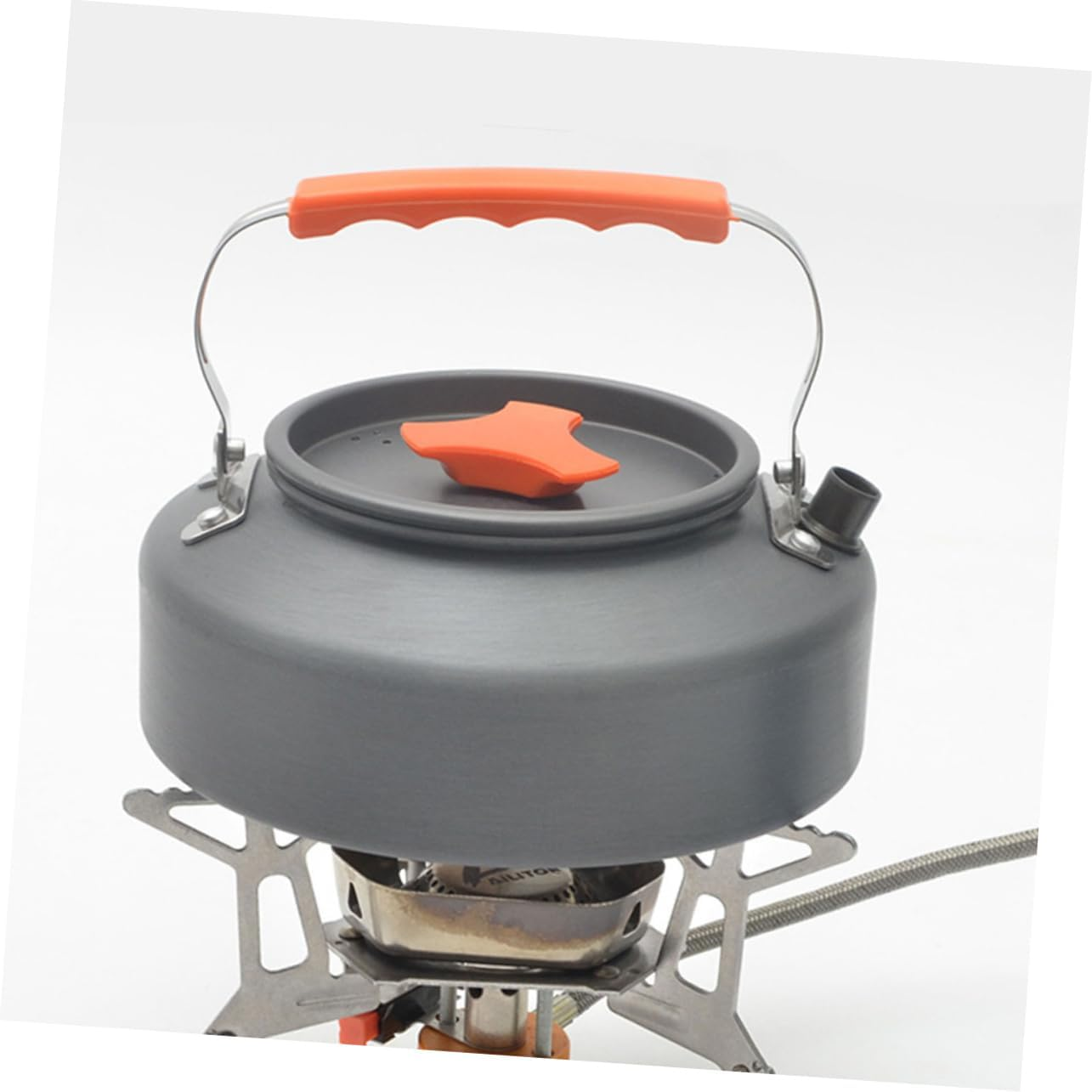 Outdoor Portable Kettle Boiling Tea Pot Camping Water Kettle Folding Handle image number 5