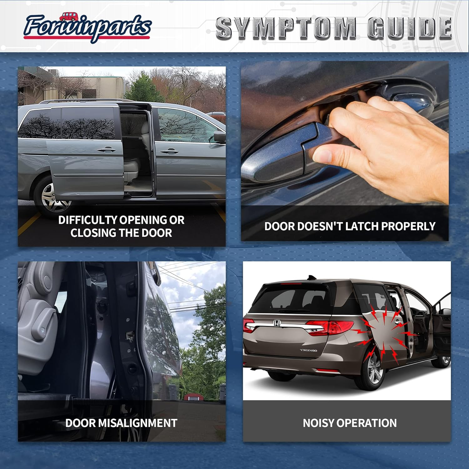 72546TK8A01 Power Sliding Door Cable Kit W/O Motor for Honda Odyssey 2011 2012 2013 2014 2015 2016 2017 72546-TK8-A01 72546 TK8 A01 Left & Right Side image number 3