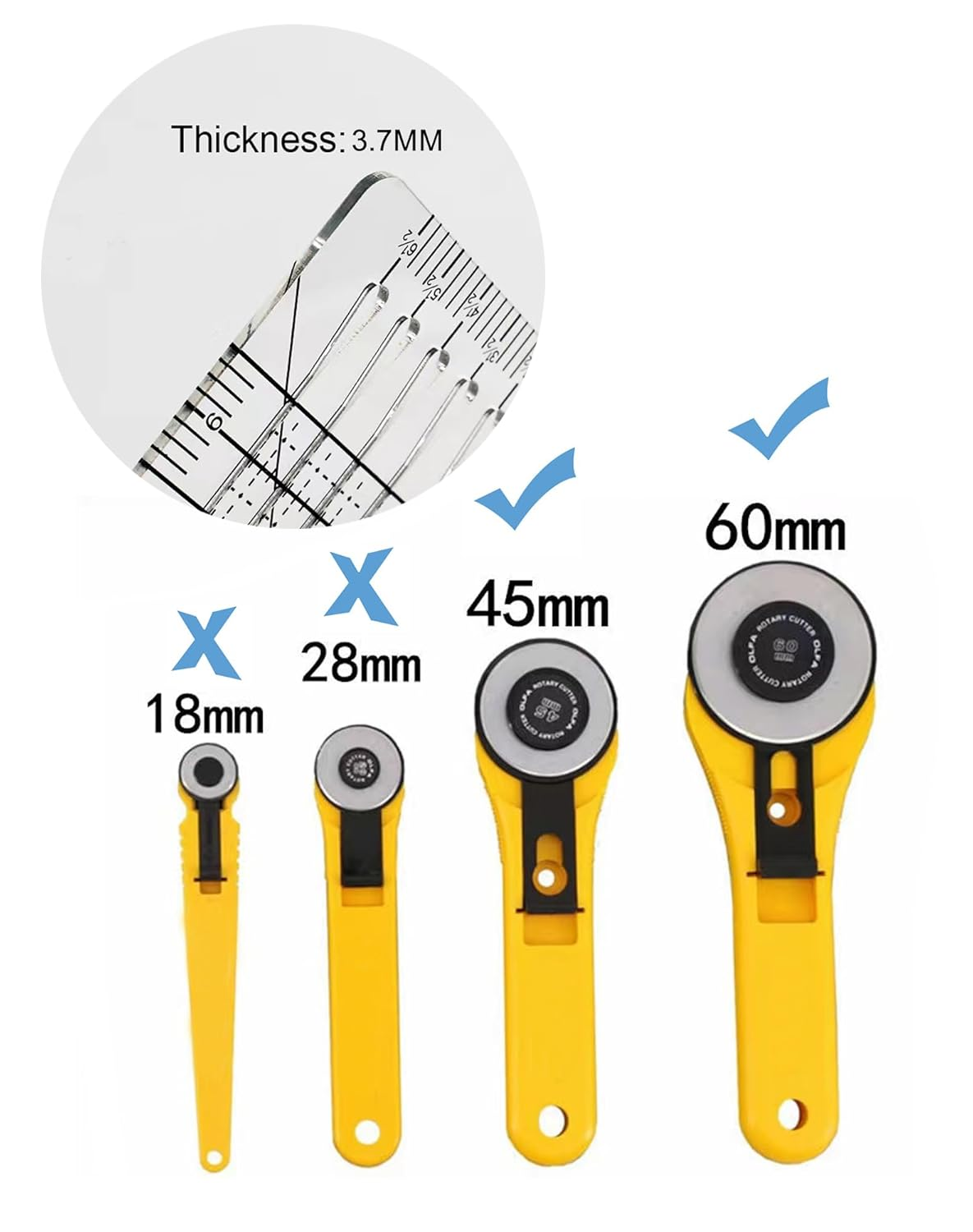 Quilting Ruler- 12.5 * 12.5" Slotted Rulers for Quilting and Sewing Quilt Strip Rulers for Fabric Precise Cutting image number 2