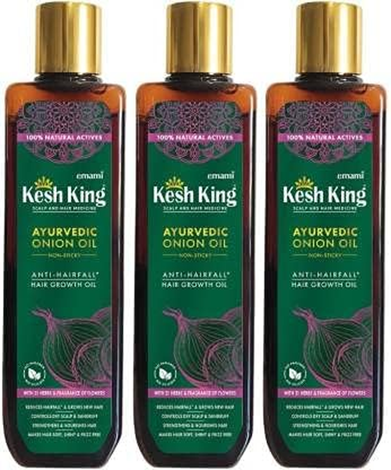 Kesh King Ayurvedic Onion Oil 300Ml Non Sticky anti Hair Fall Hair Growth Oil