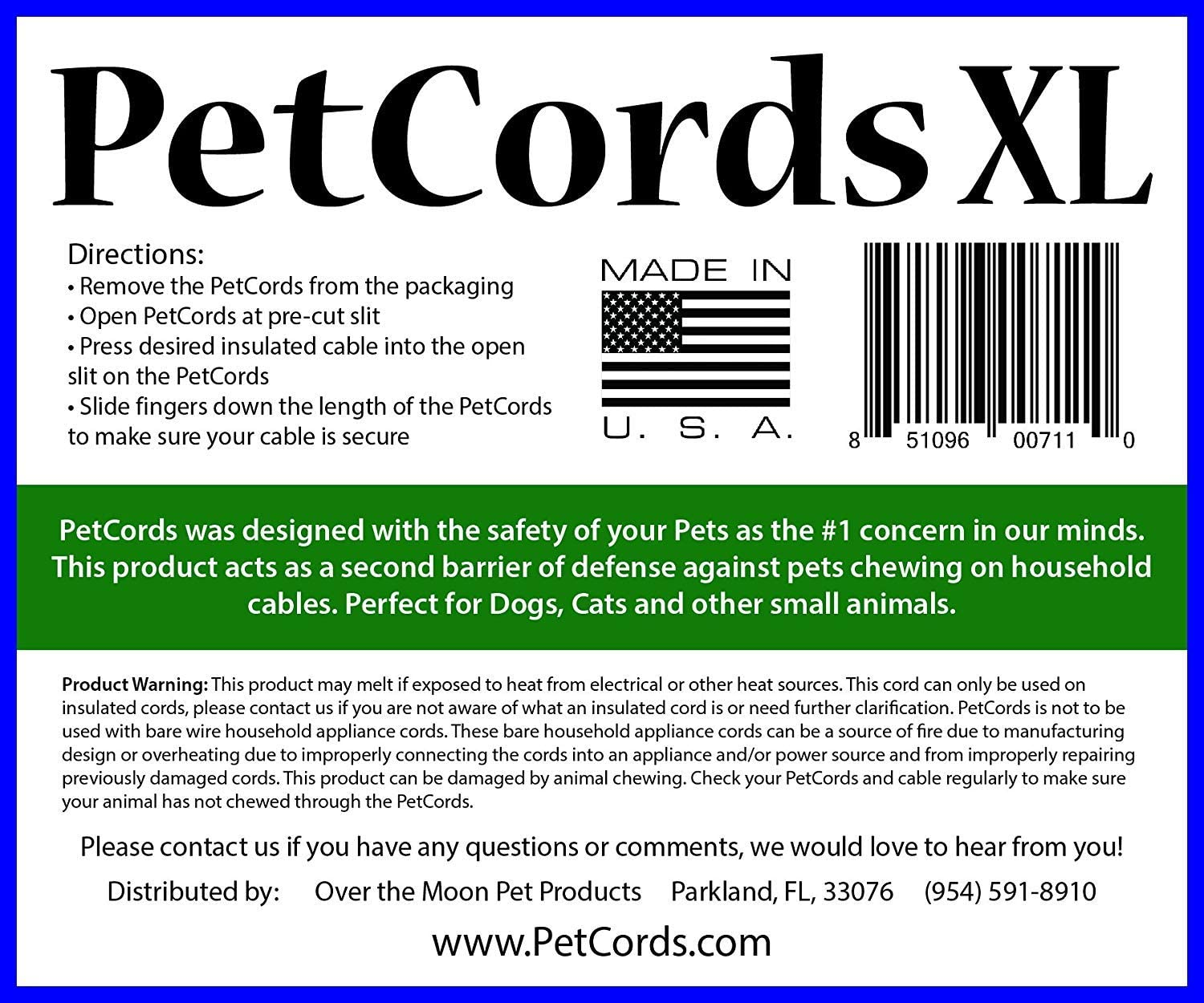 PETCORDS Dog and Cat Cord Protector- Protects Your Pets and Critters from Chewing through Cables up to 20Ft XL- Unscented Odorless image number 2
