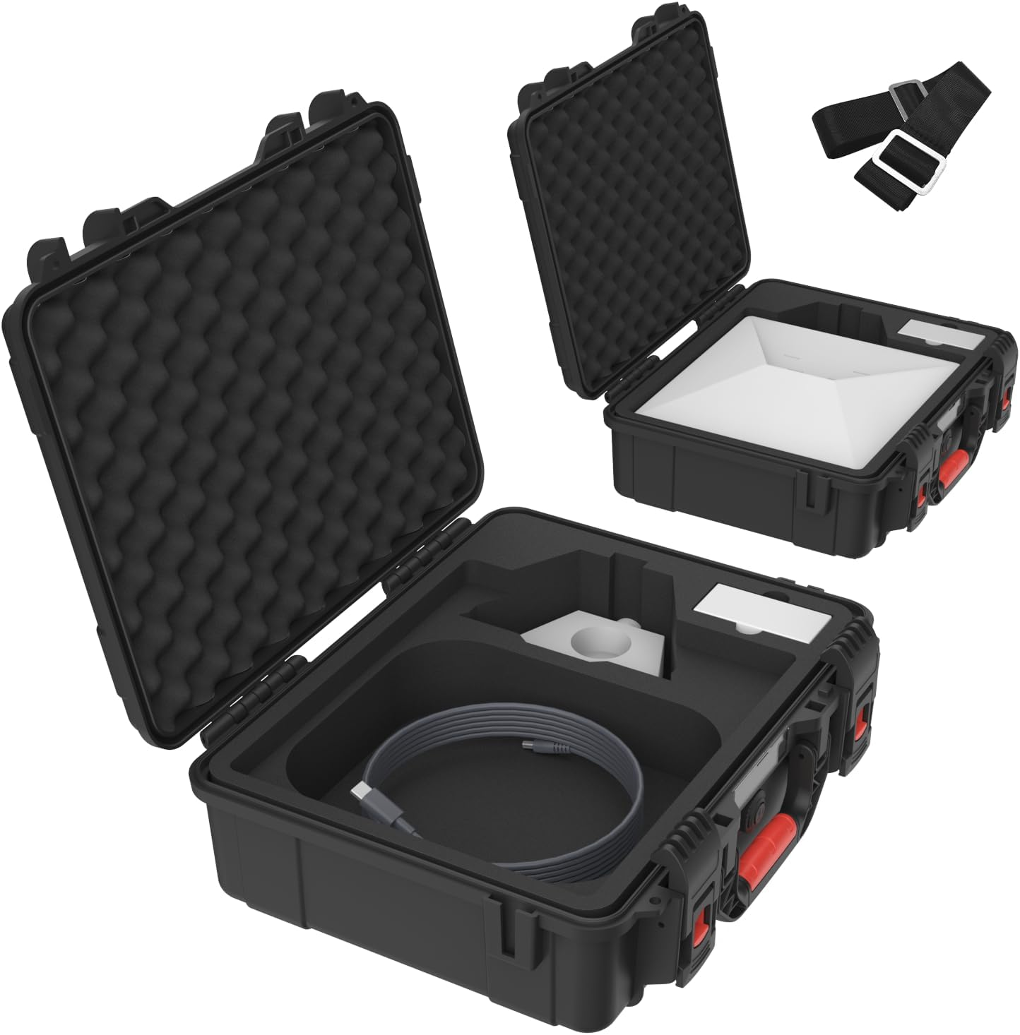 Starlink Mini Case, Waterproof Hard Case Fits Starlink Mini Dish, Portable Travel Case with Precision Cut Foam for Starlink Mini Accessories, IP67 Waterproof, Ideal for Travel and Camping image number 4