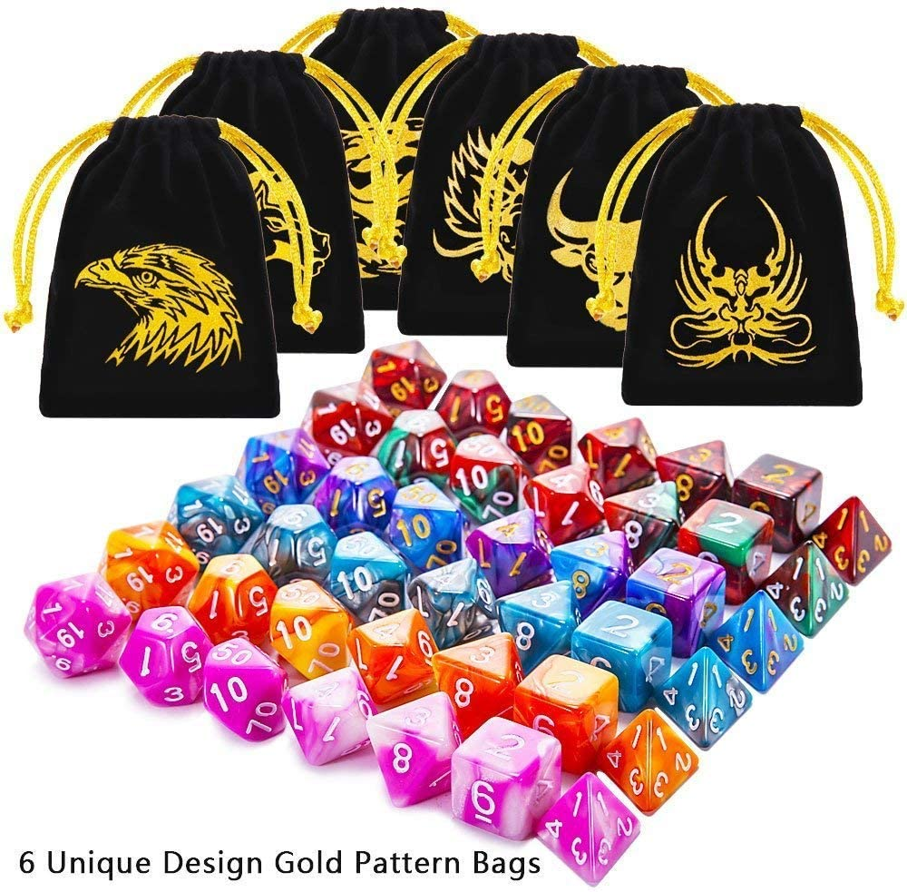 DND Dice Set 42PCS Polyhedral D&D Dice for Roleplaying Dice Games as Dungeons and Dragons MTG RPG image number 6