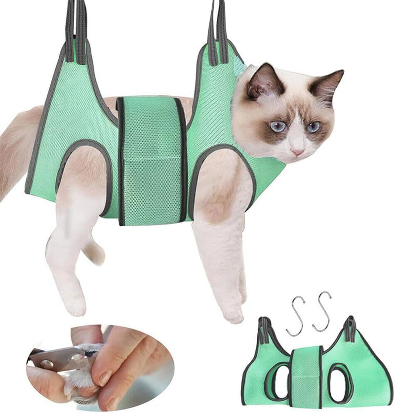 Pet Grooming Sling Hammock for Small Animals - Secure Restraint Bag for Bathing, Trimming & Nail Care - Suitable for Cats & Dogs with Adjustable Sizing image number 2