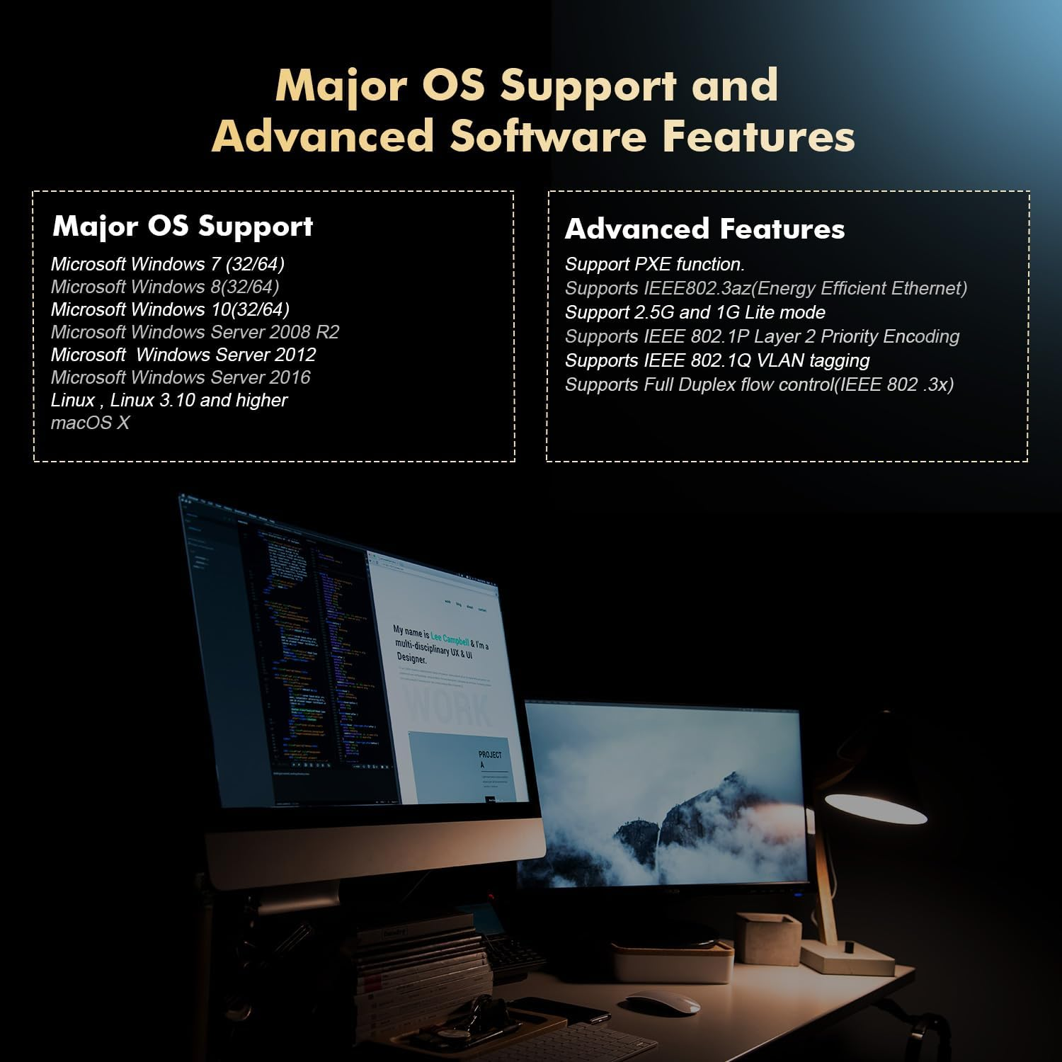Binardat 2.5G Pcie Network Adapter, RTL8125B 2500/1000/100Mbps Ethernet Card RJ45 LAN Controller Support PXE for Windows/Linux/Mac image number 1