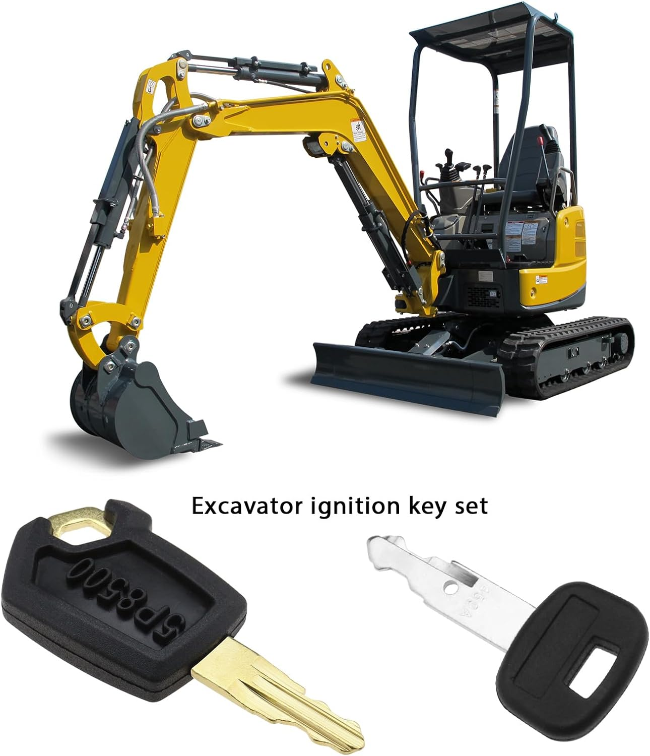 16PCS Ignition Starter Key Set RE183935 K250 787 68920 F900 14603 606 301 H806 D250 459A H800 52160 777 5P8500 14607 for Excavator Forklift Tractor Road Roller