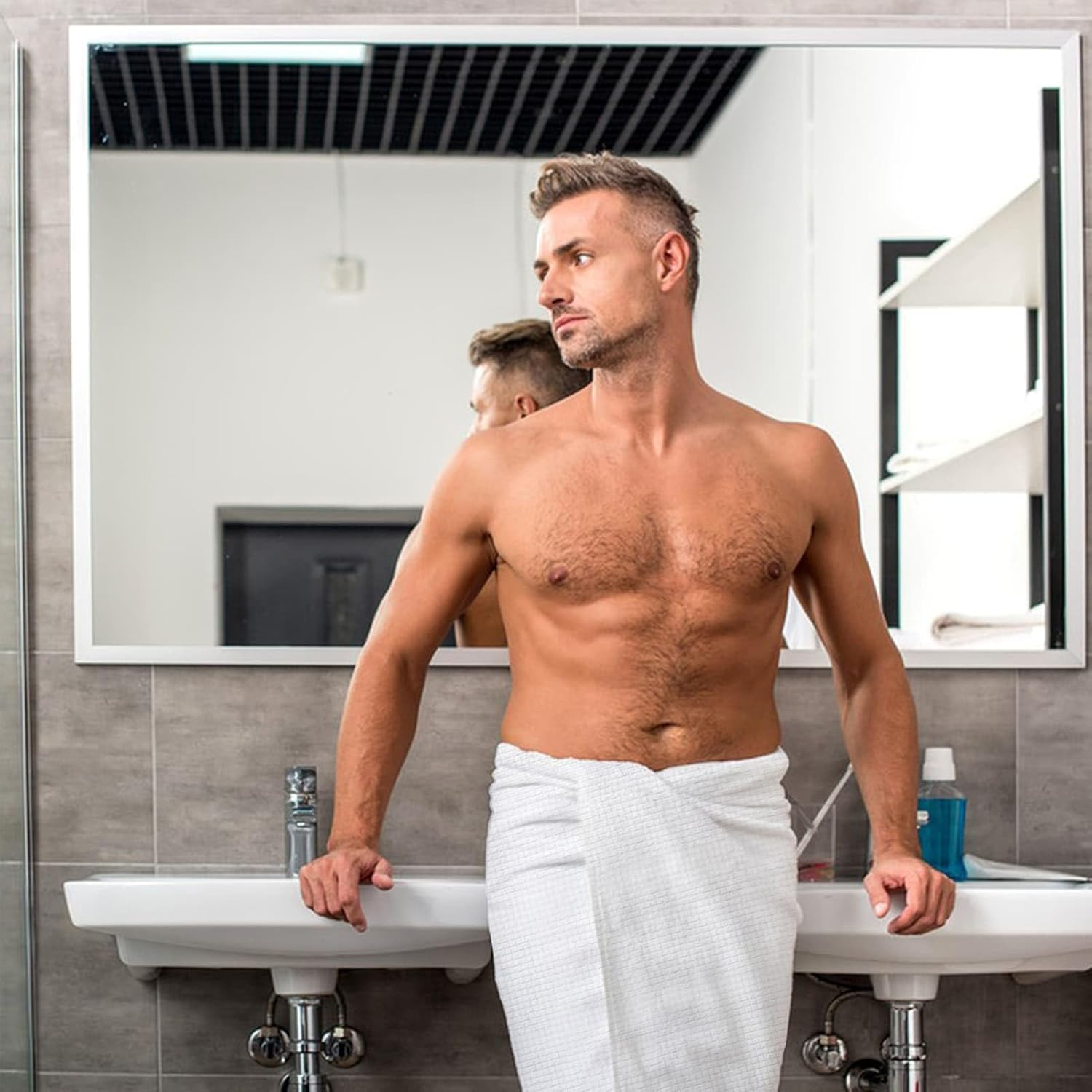 Compressed Towel Tablets Disposable Bath Towels for Travel, 140 X 70 Cm Large Face Cloth Compact Reusable Body Washcloths for Hotel Bathroom Camping Beach Swimming Vacation(24 Pack Green) image number 4