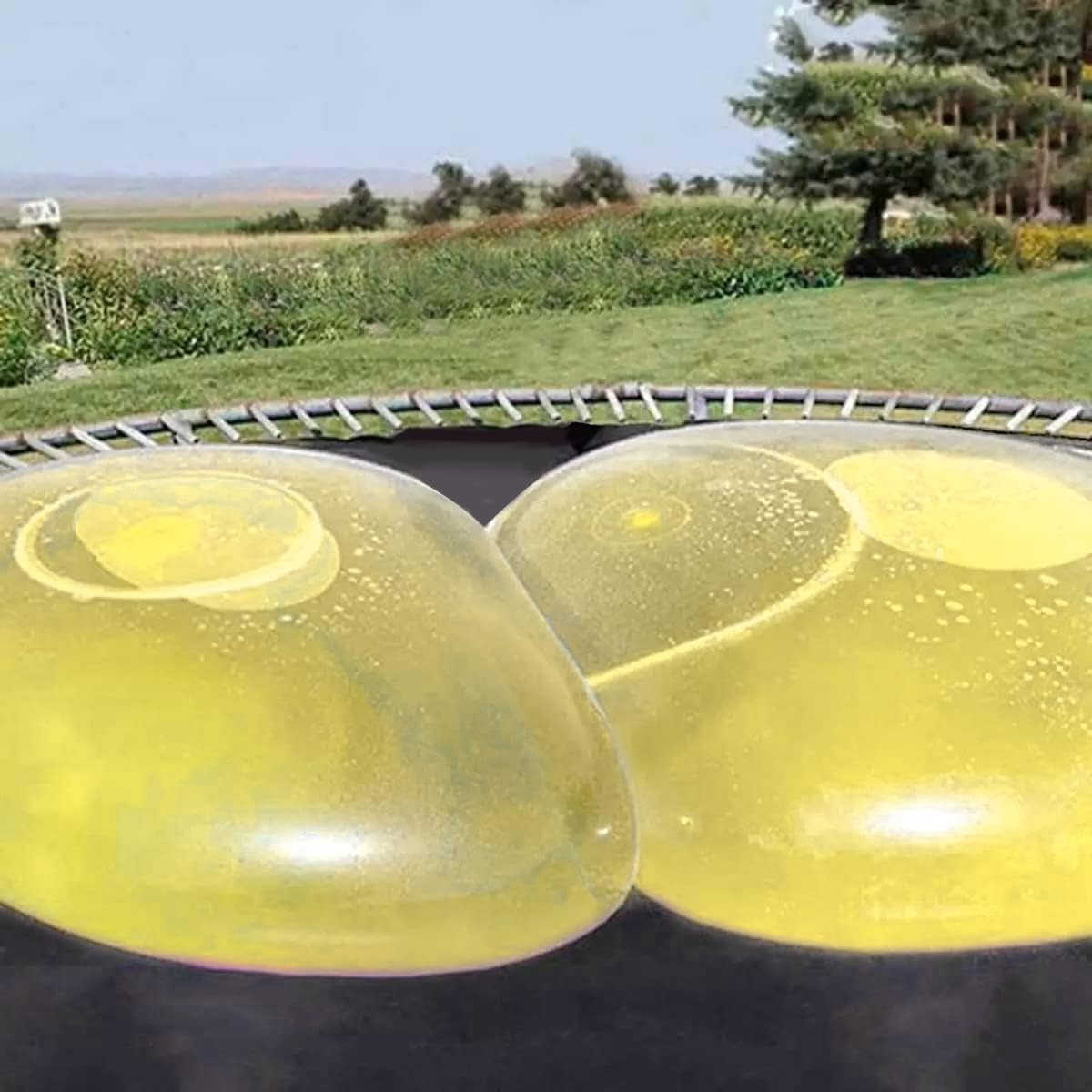 47 Inch Giant Water Bubble Ball, Inflatable Water-Filled Ball Soft Rubber Ball for Outdoor Beach Pool Party Large (Purple)