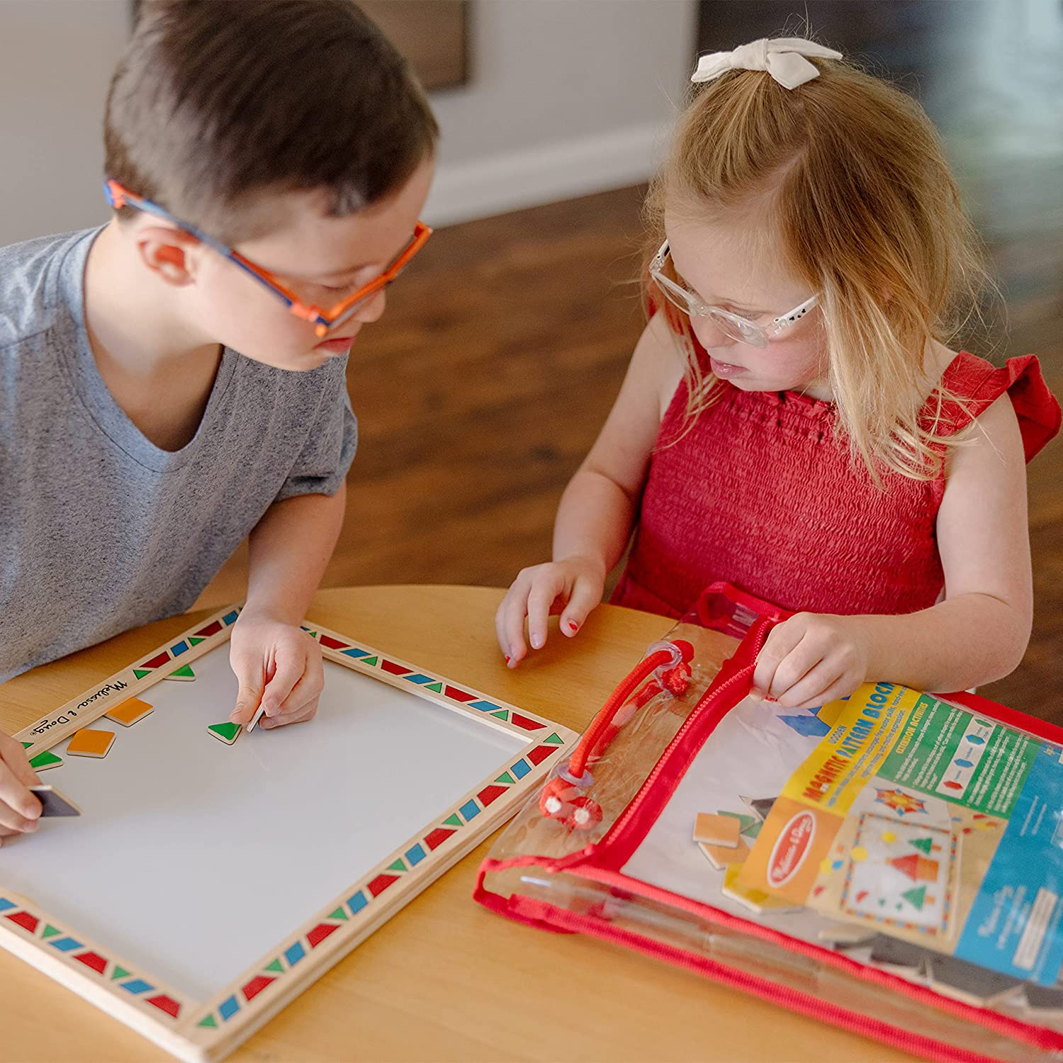 Melissa and Doug - Magnetic Pattern Block Kit image number 1