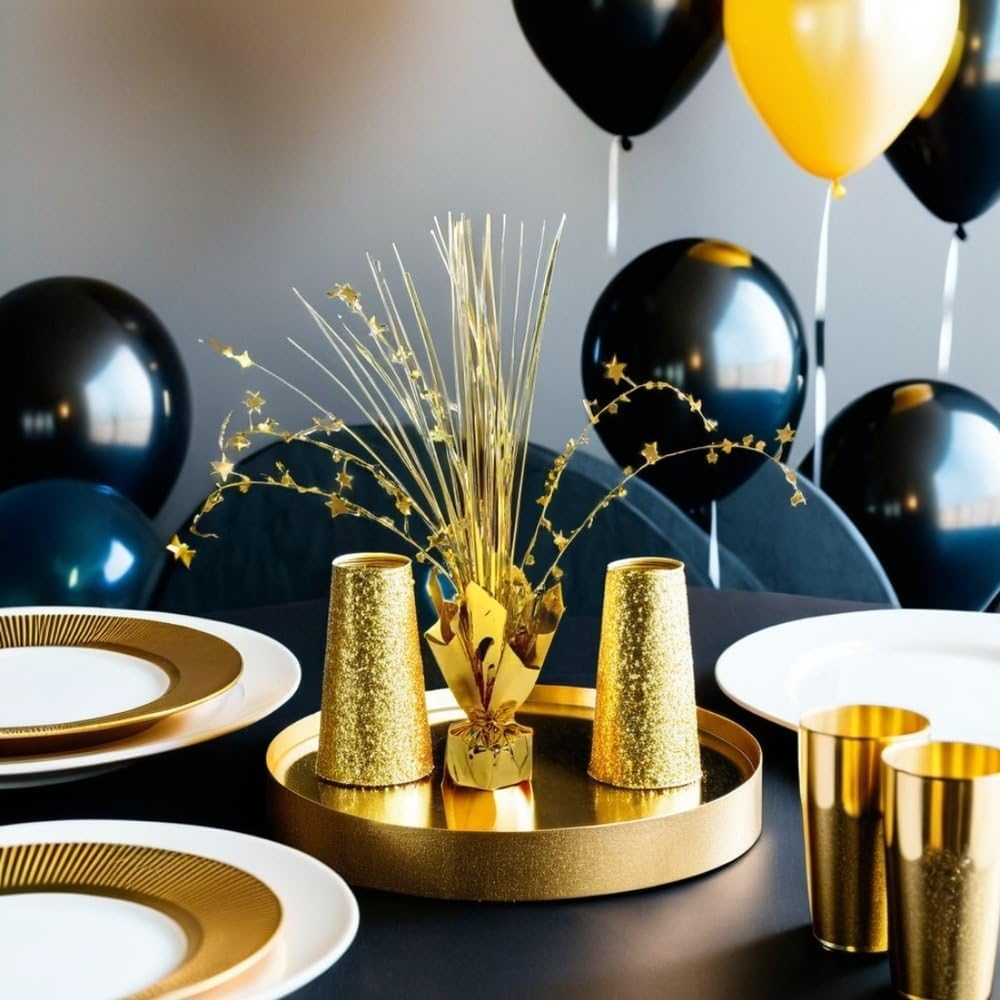 Foil Spray Centrepiece - Gold image number 4
